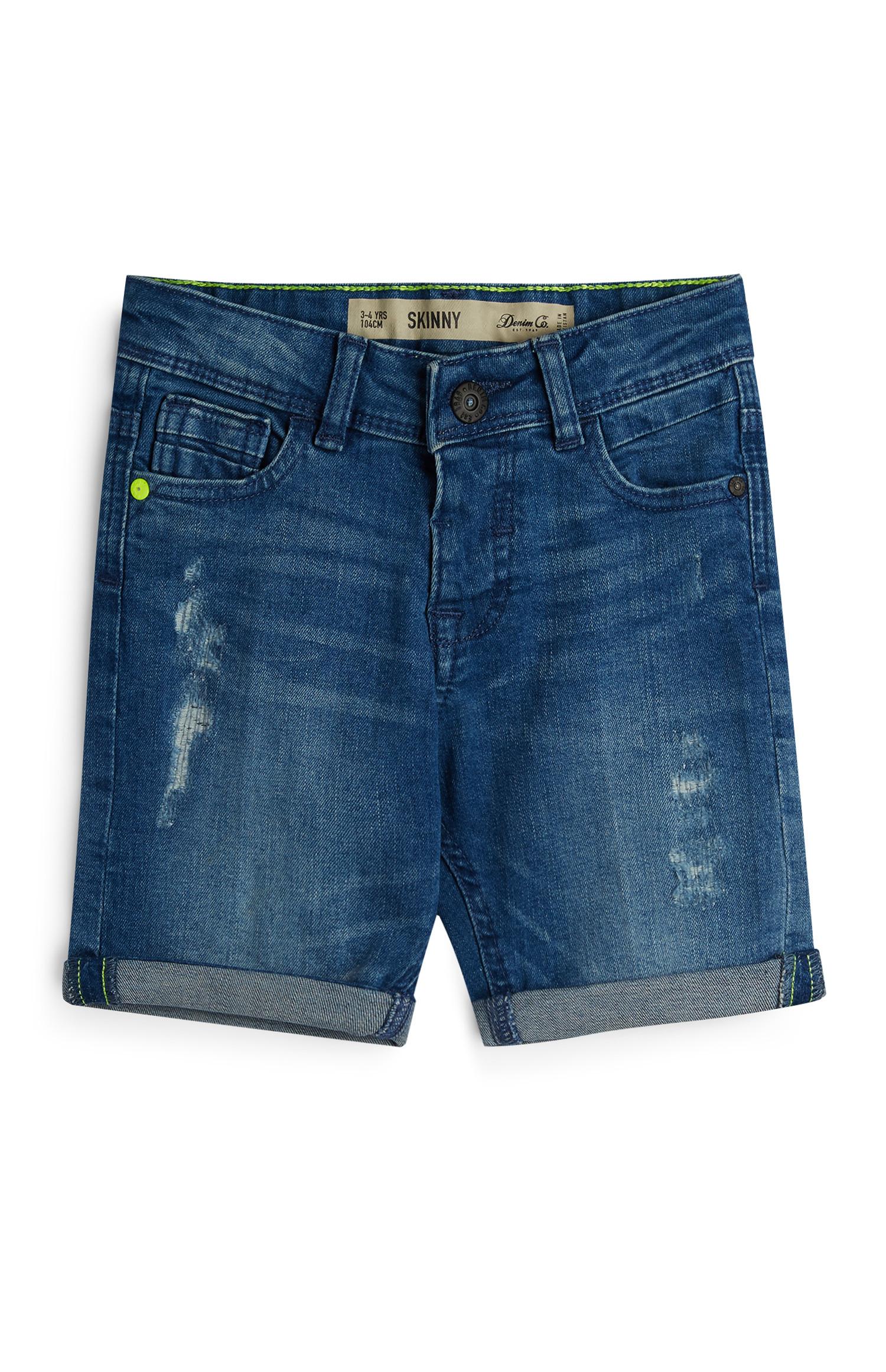 Shorts indaco in denim da bambino