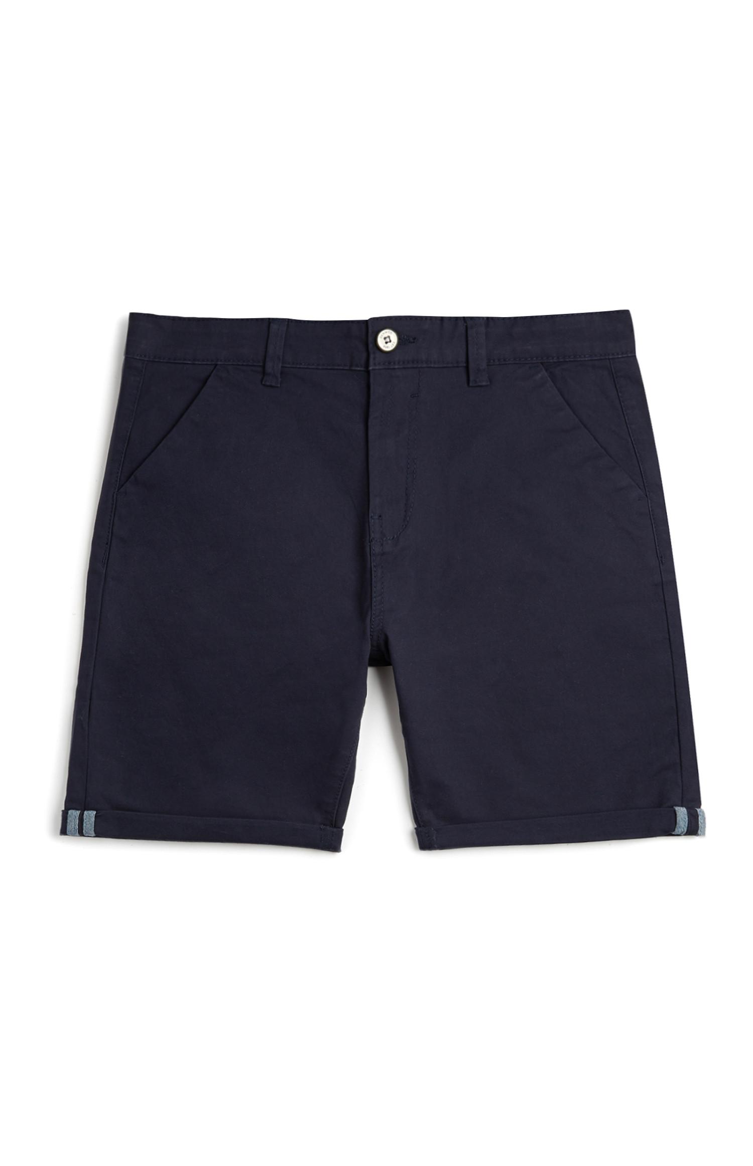 Calções chino menino azul-marinho