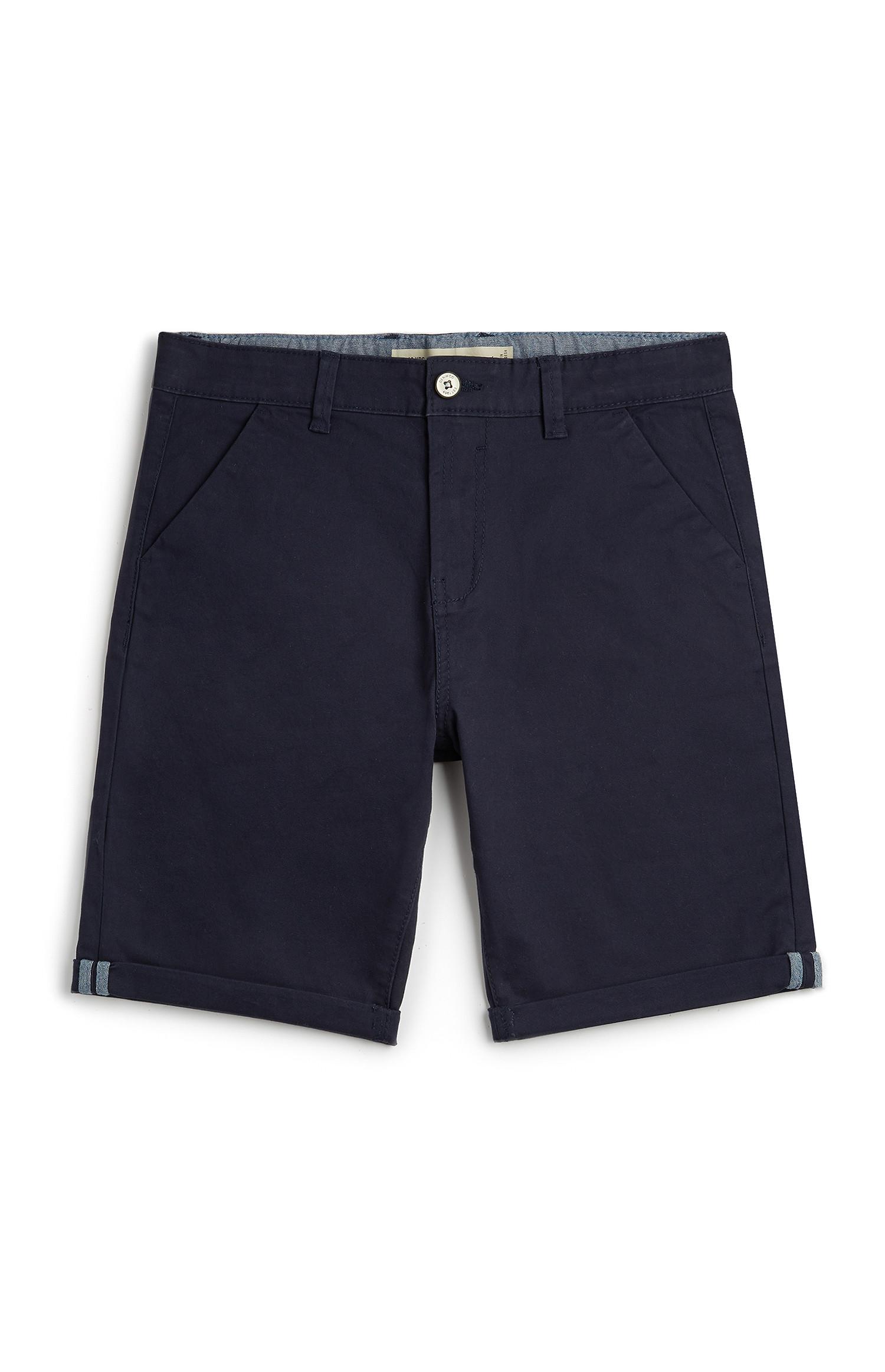 Shorts chino blu navy da ragazzo