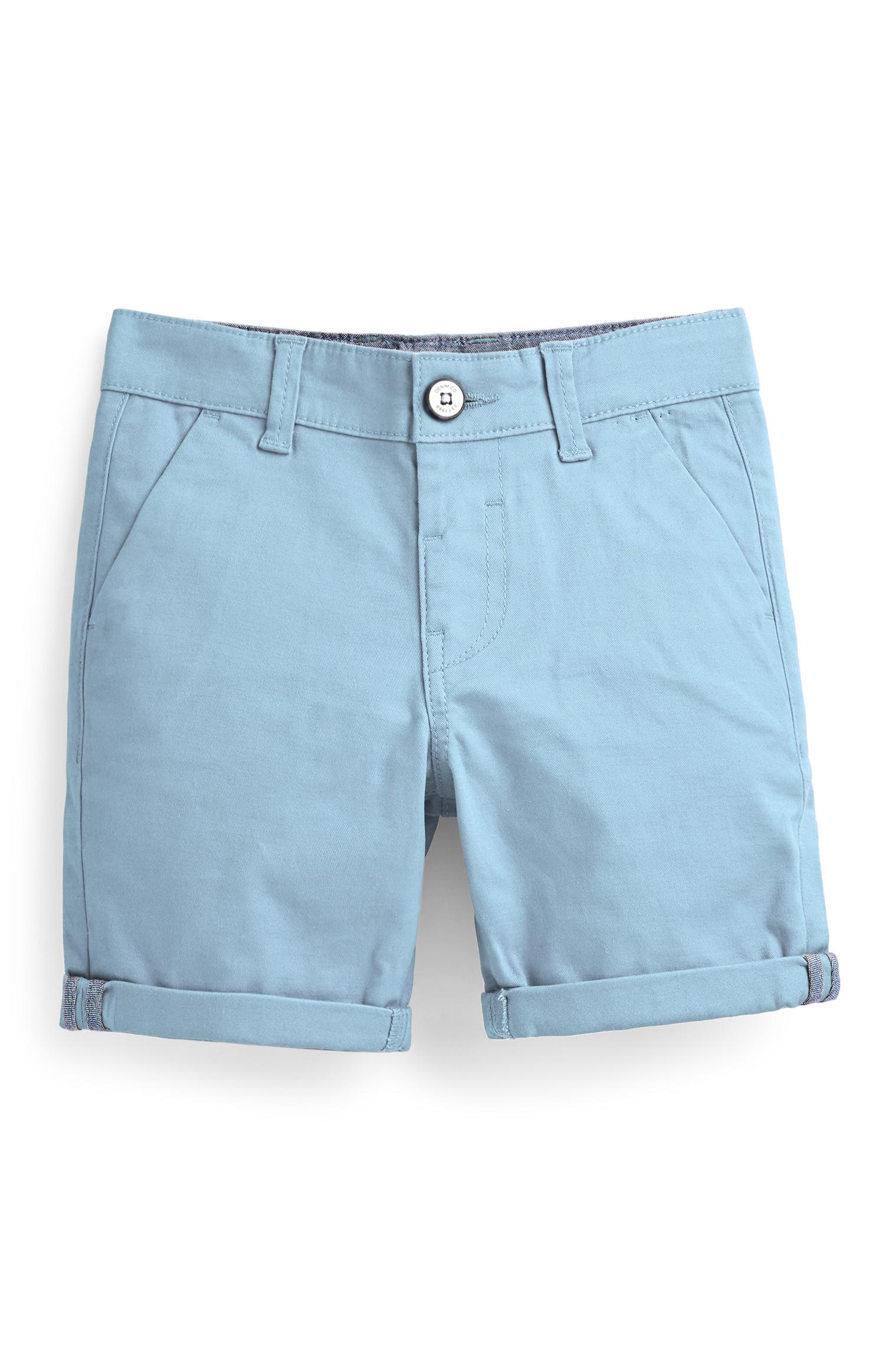 Calções chino menino azul-claro