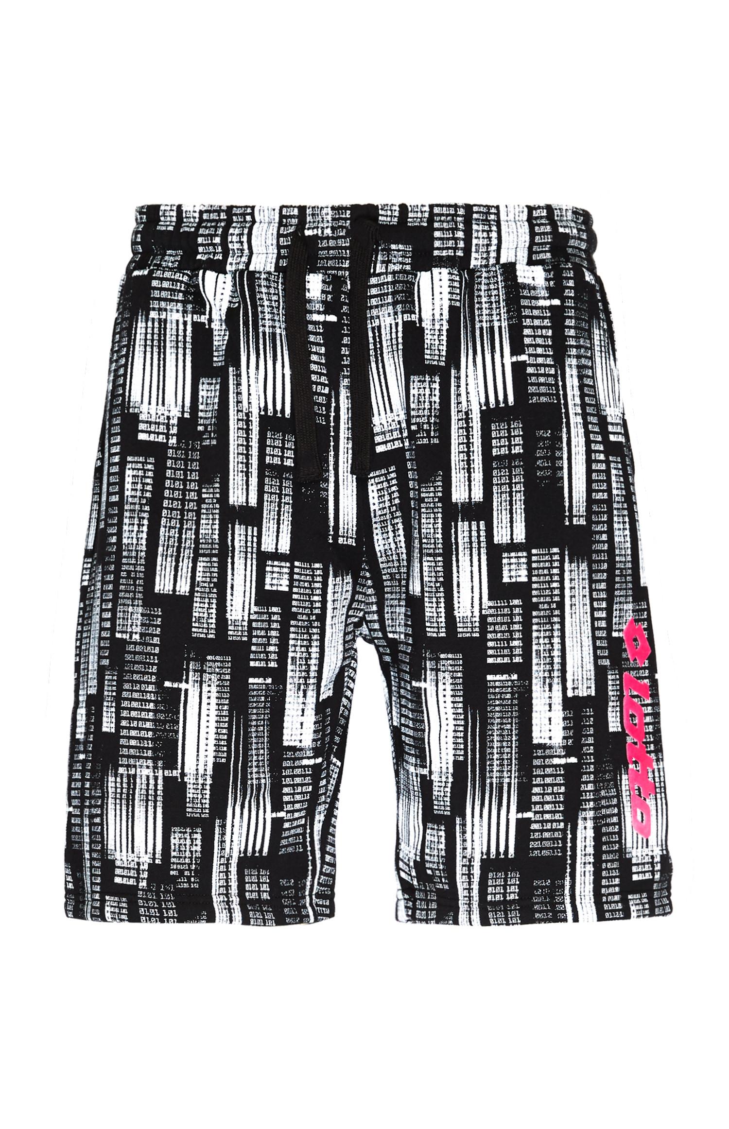Short de survêtement Lotto noir et blanc