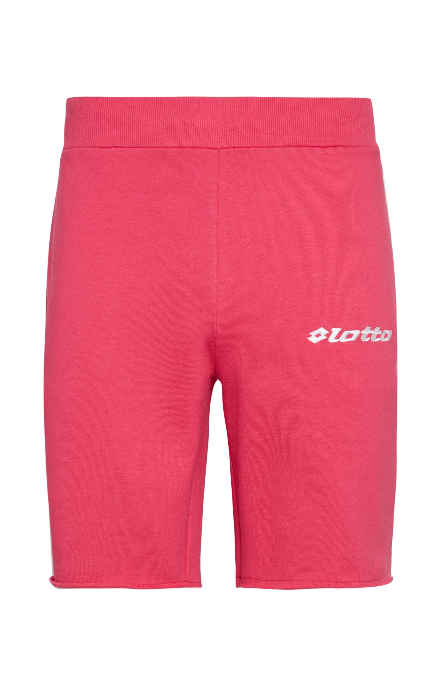 Calções ciclismo Lotto rosa-choque