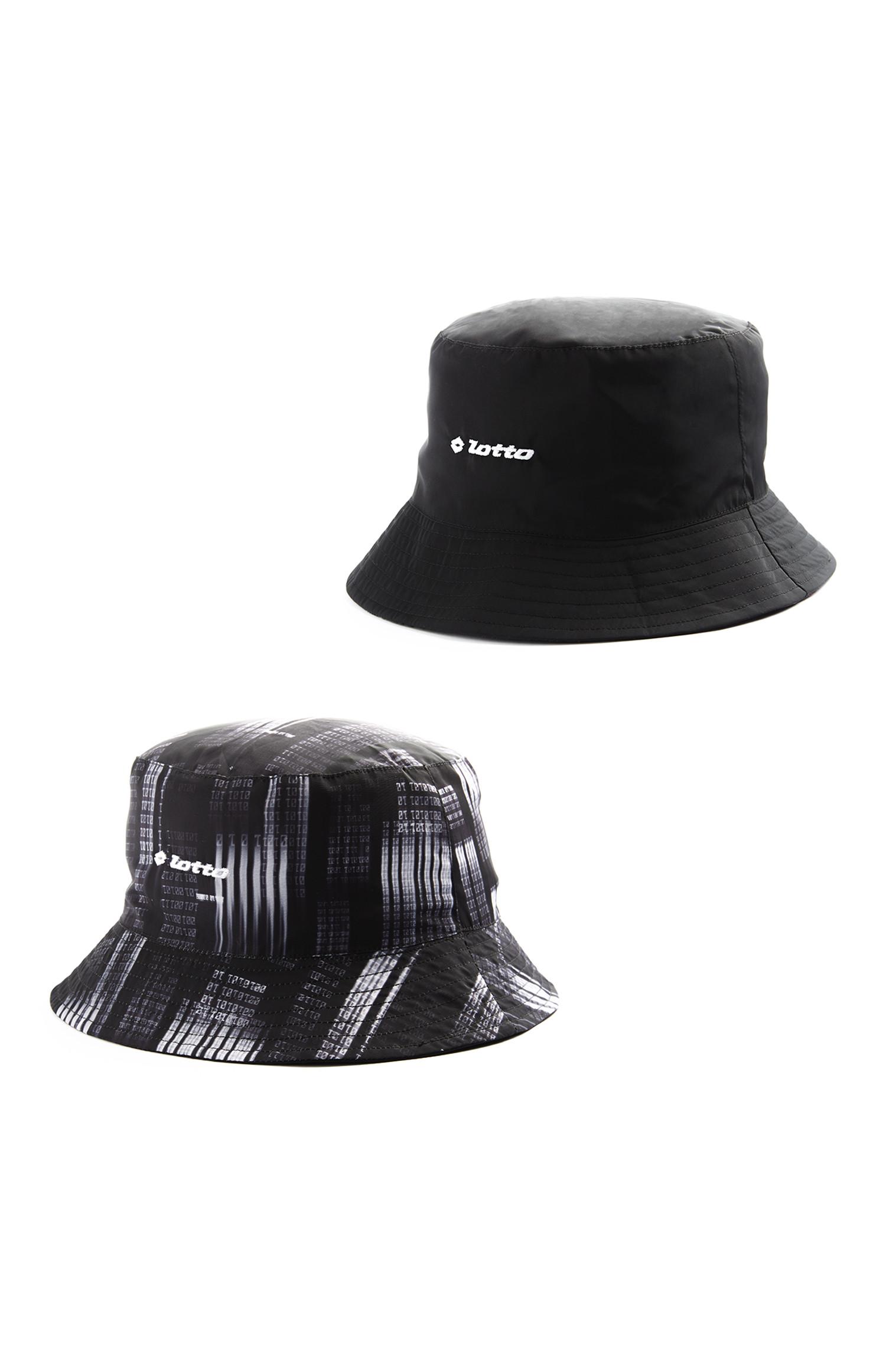 Cappello nero alla pescatora double-face Lotto