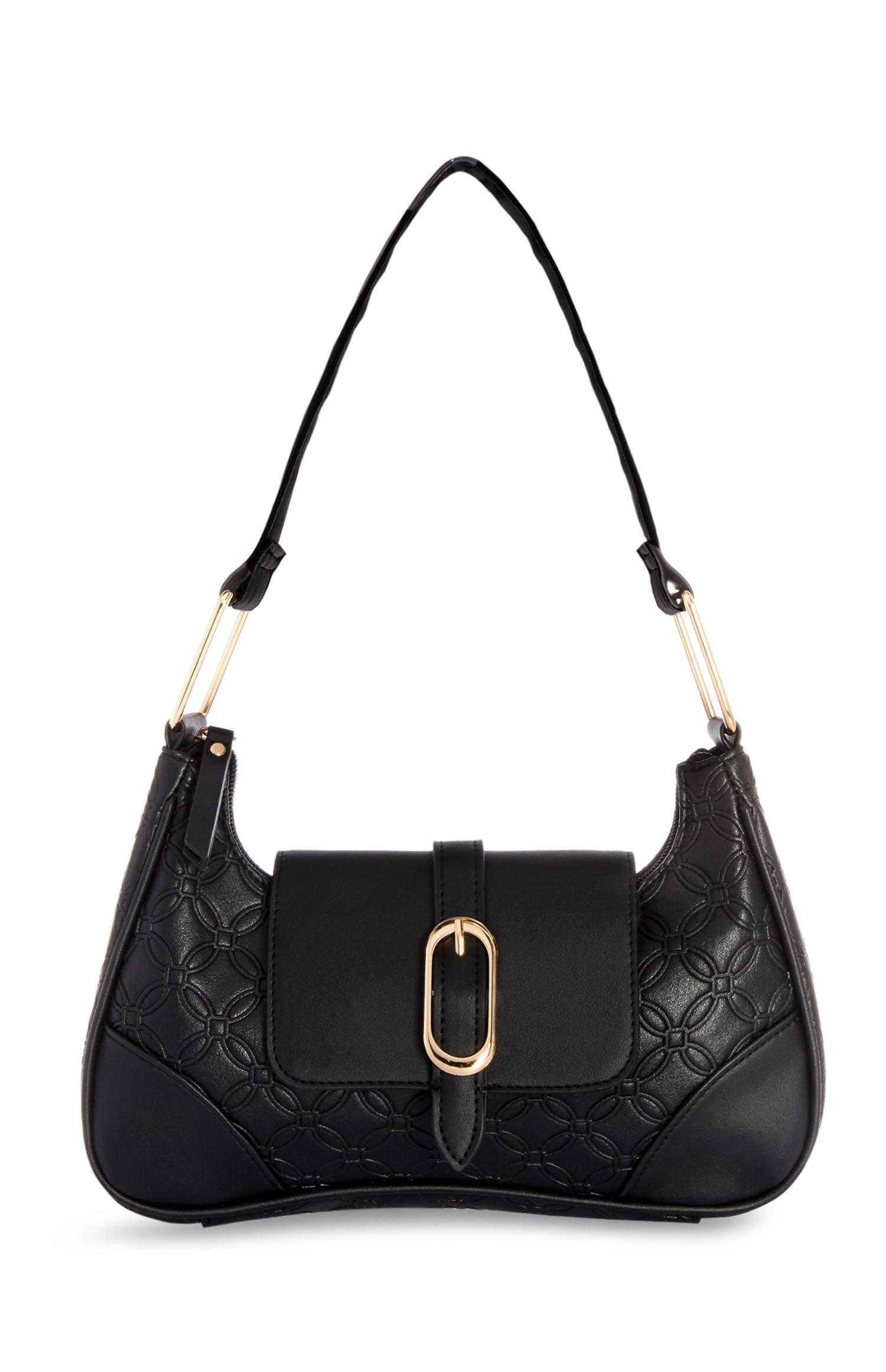 Mala ombro monograma preto