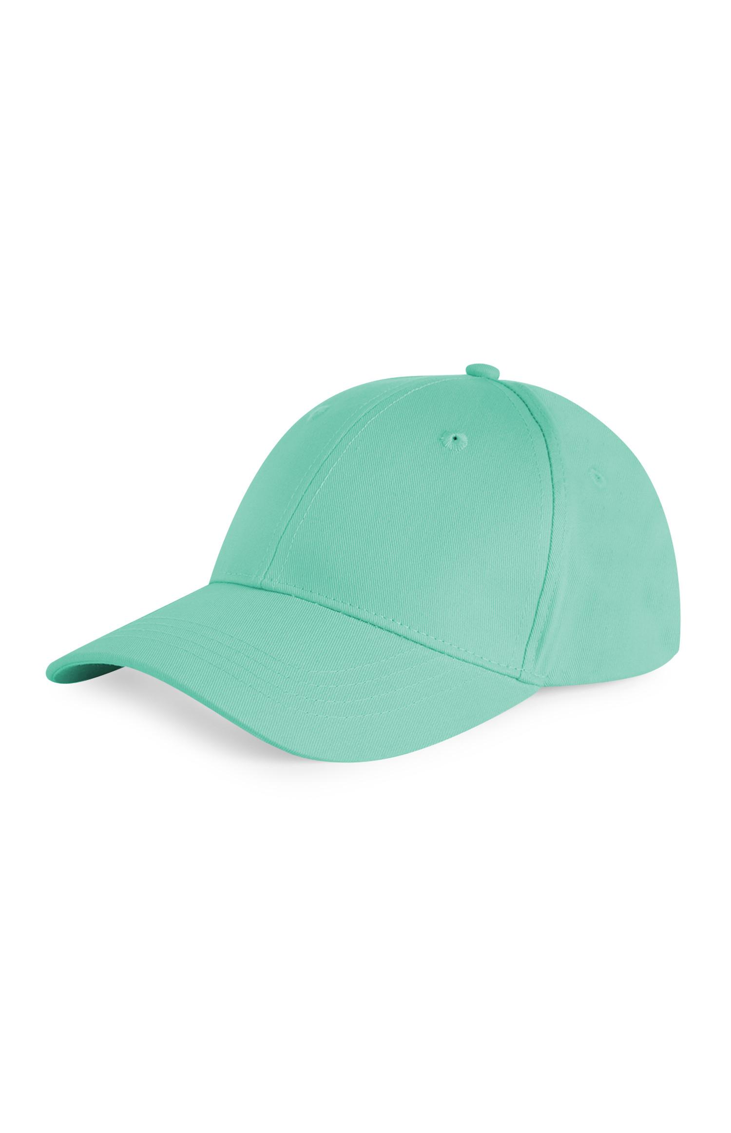 Cappellino verde a tinta unita
