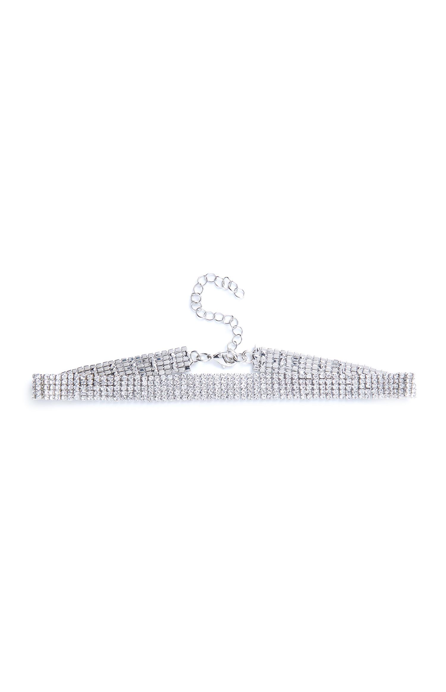 Choker semplice con strass