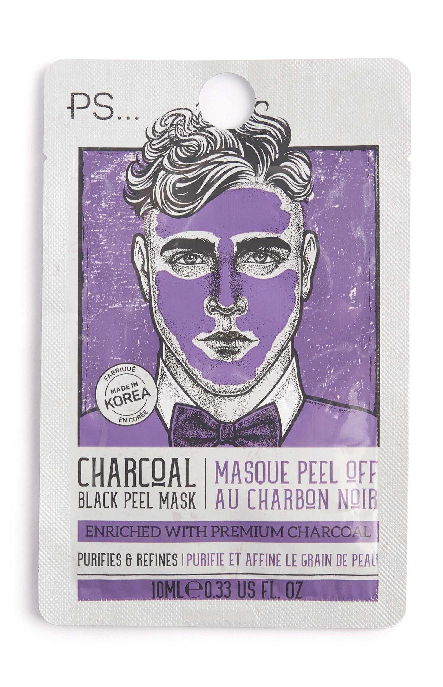 Maschera peel-off al carbone nero