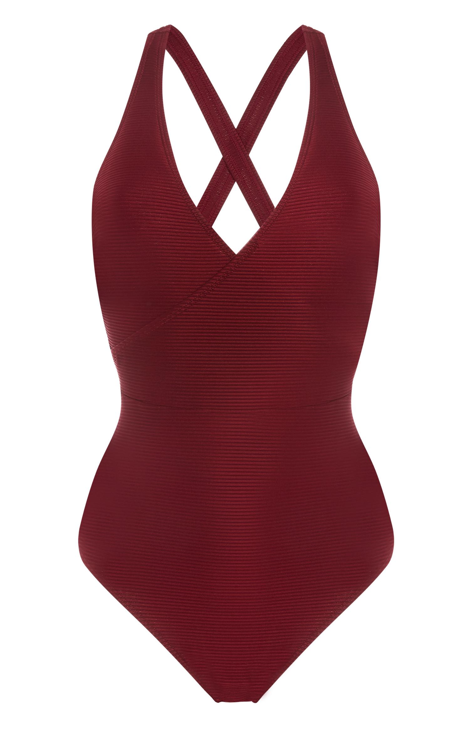 Maillot de bain bordeaux gainant