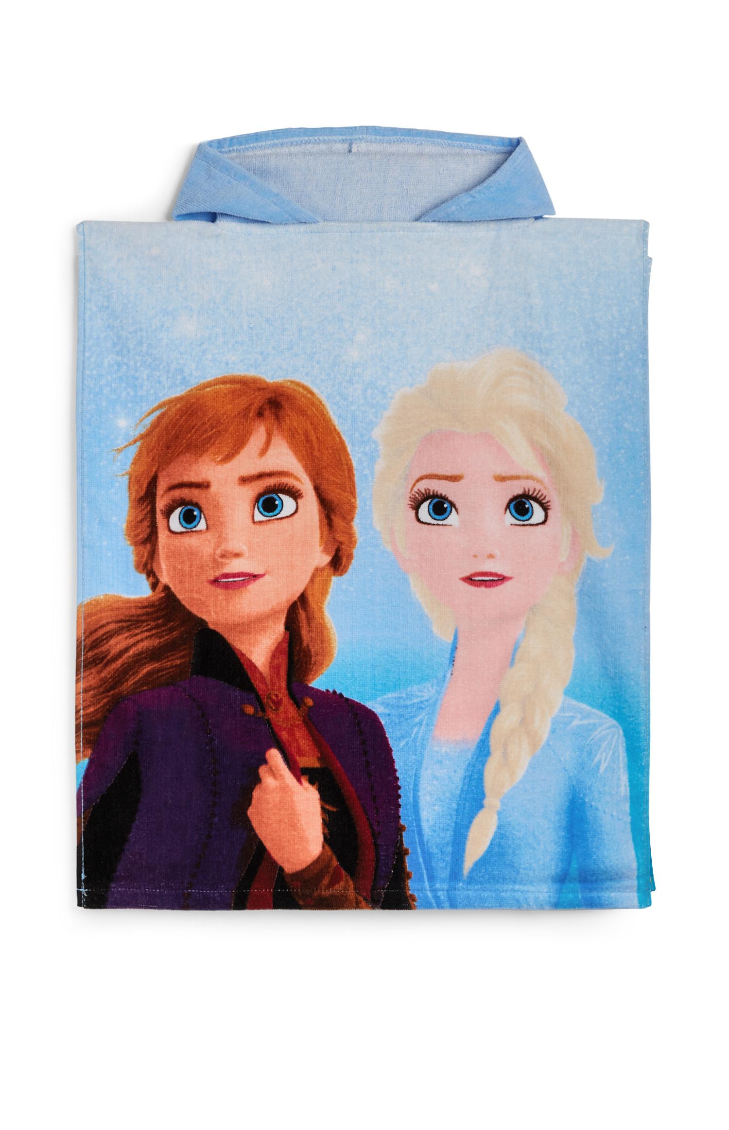 Toalha capuz Frozen azul
