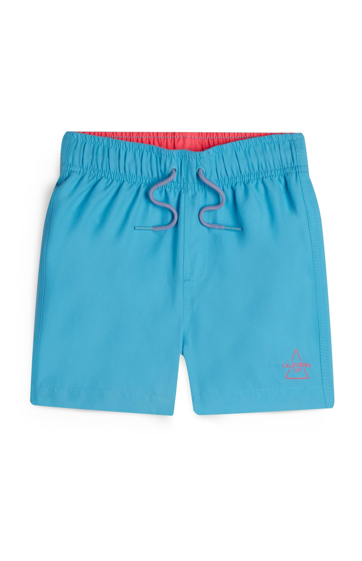 Calções banho menino azul-turquesa