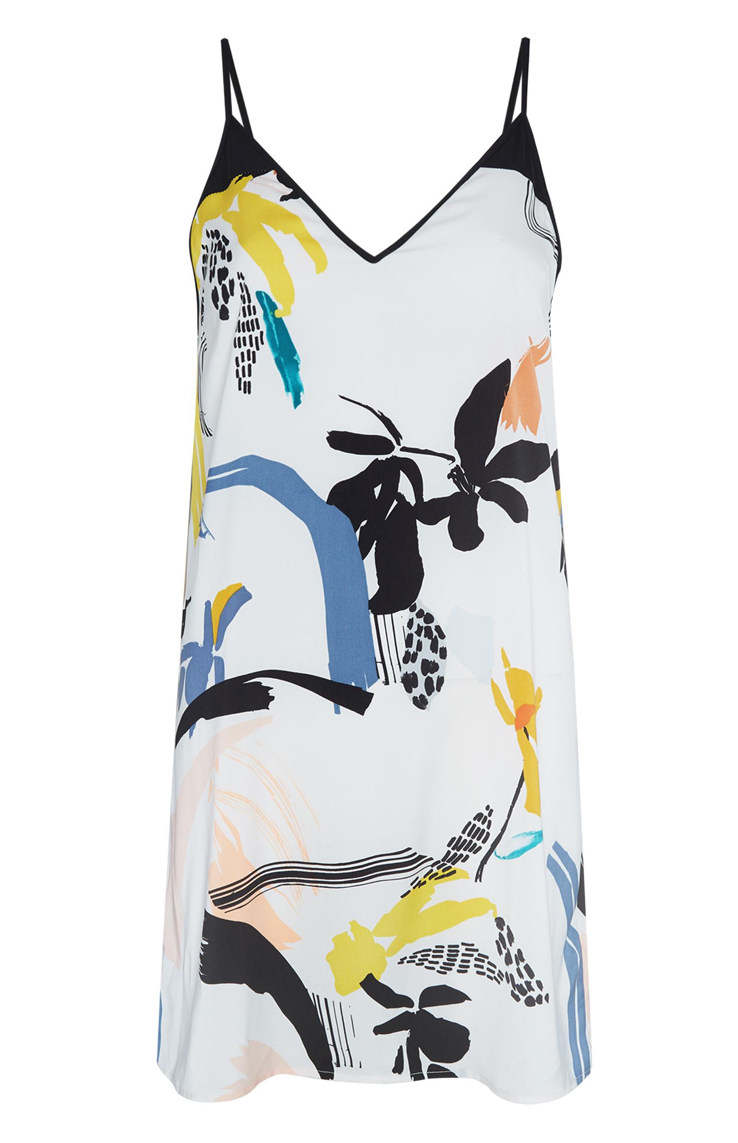 Nuisette ivoire à imprimé peinture