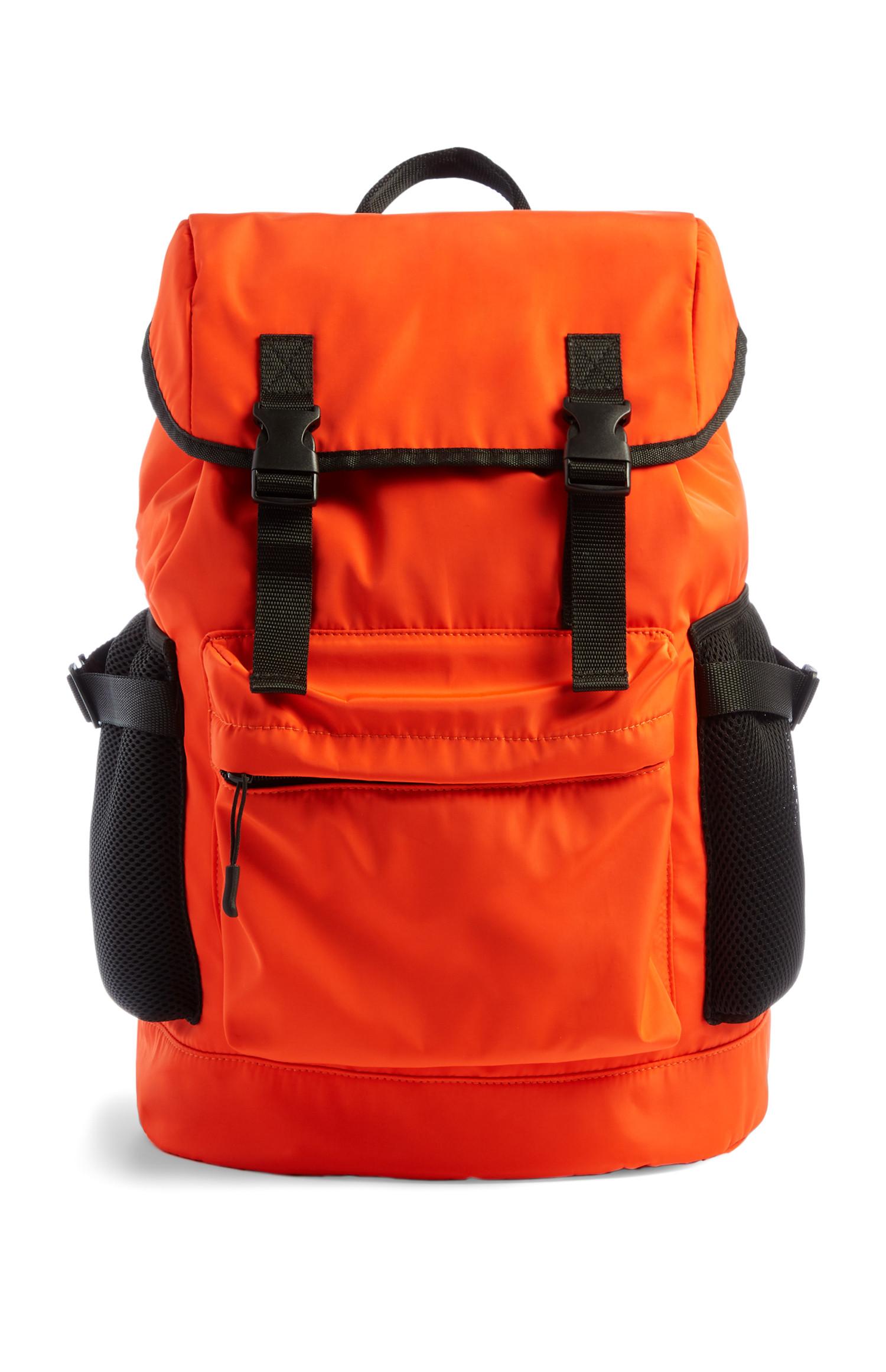 Mochila laranja luminosa