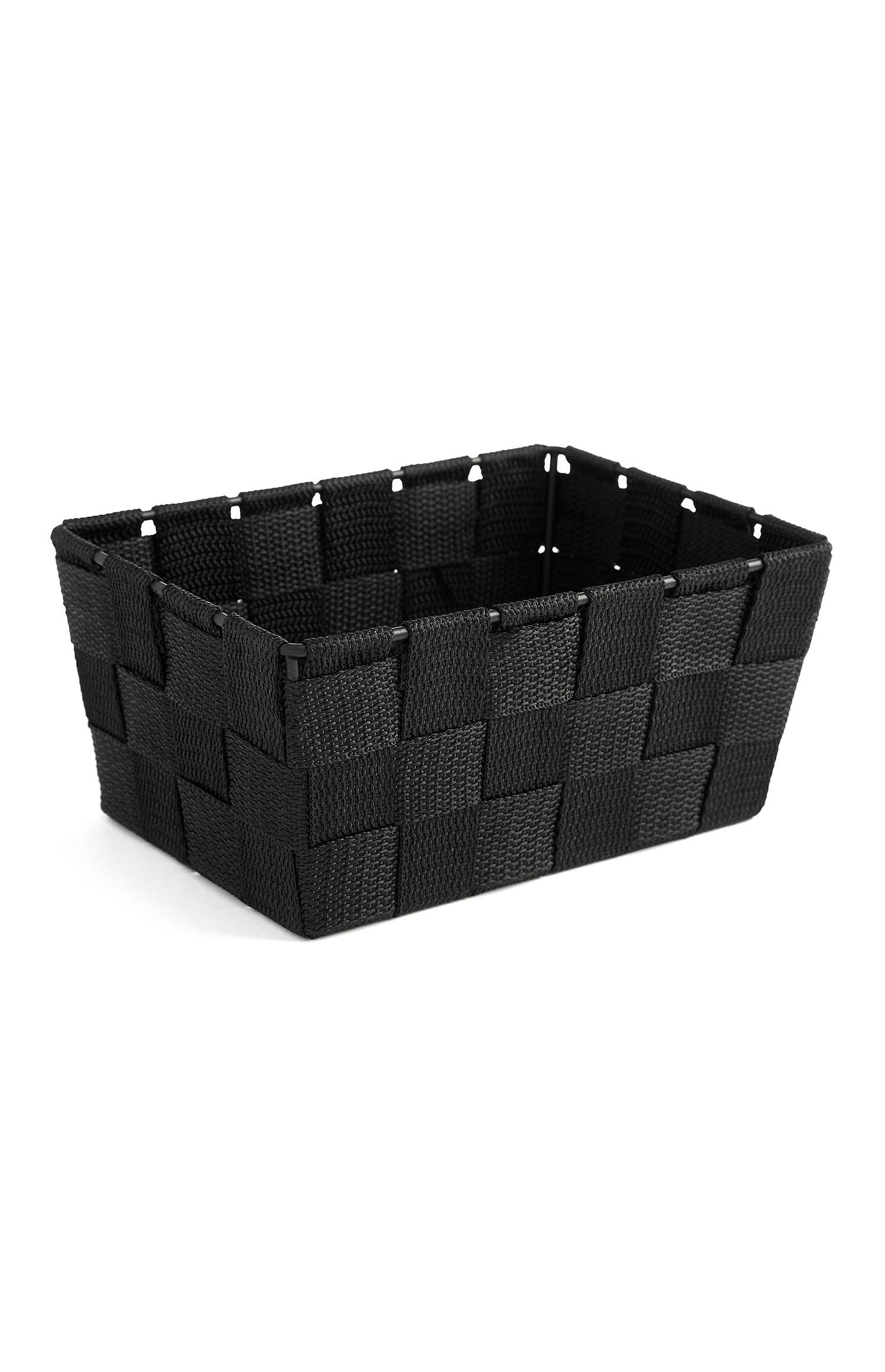 Pletena črna škatla za shranjevanje