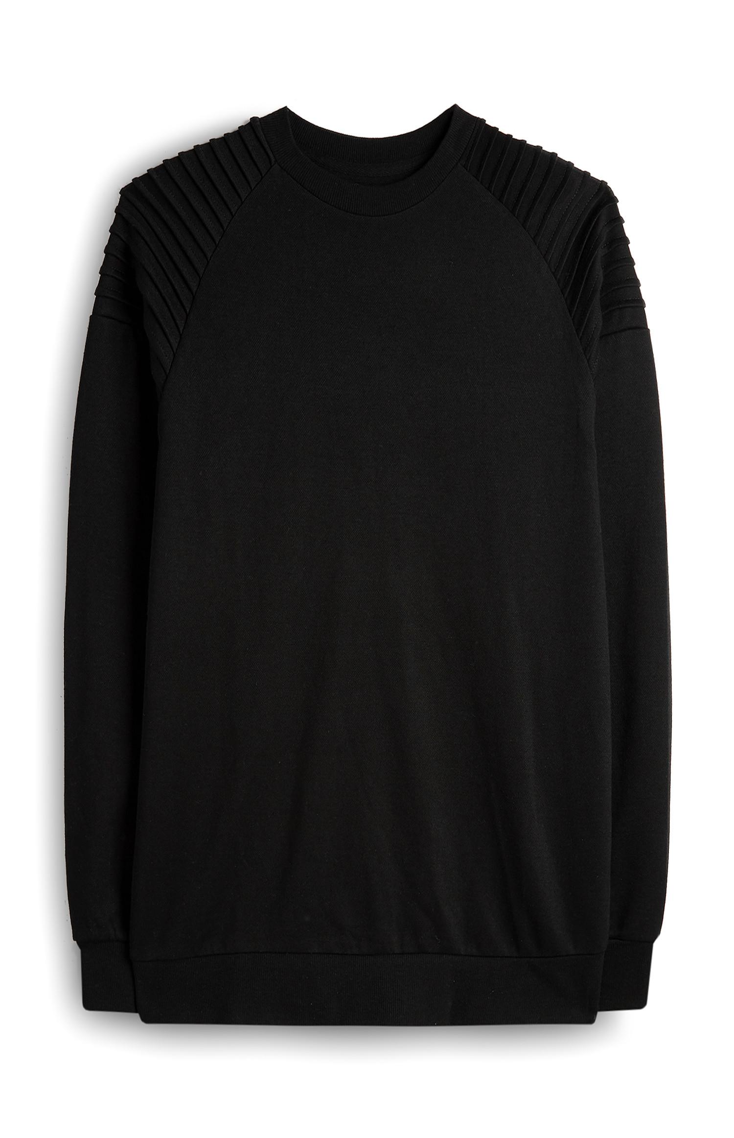 Camisola ombros motard preto