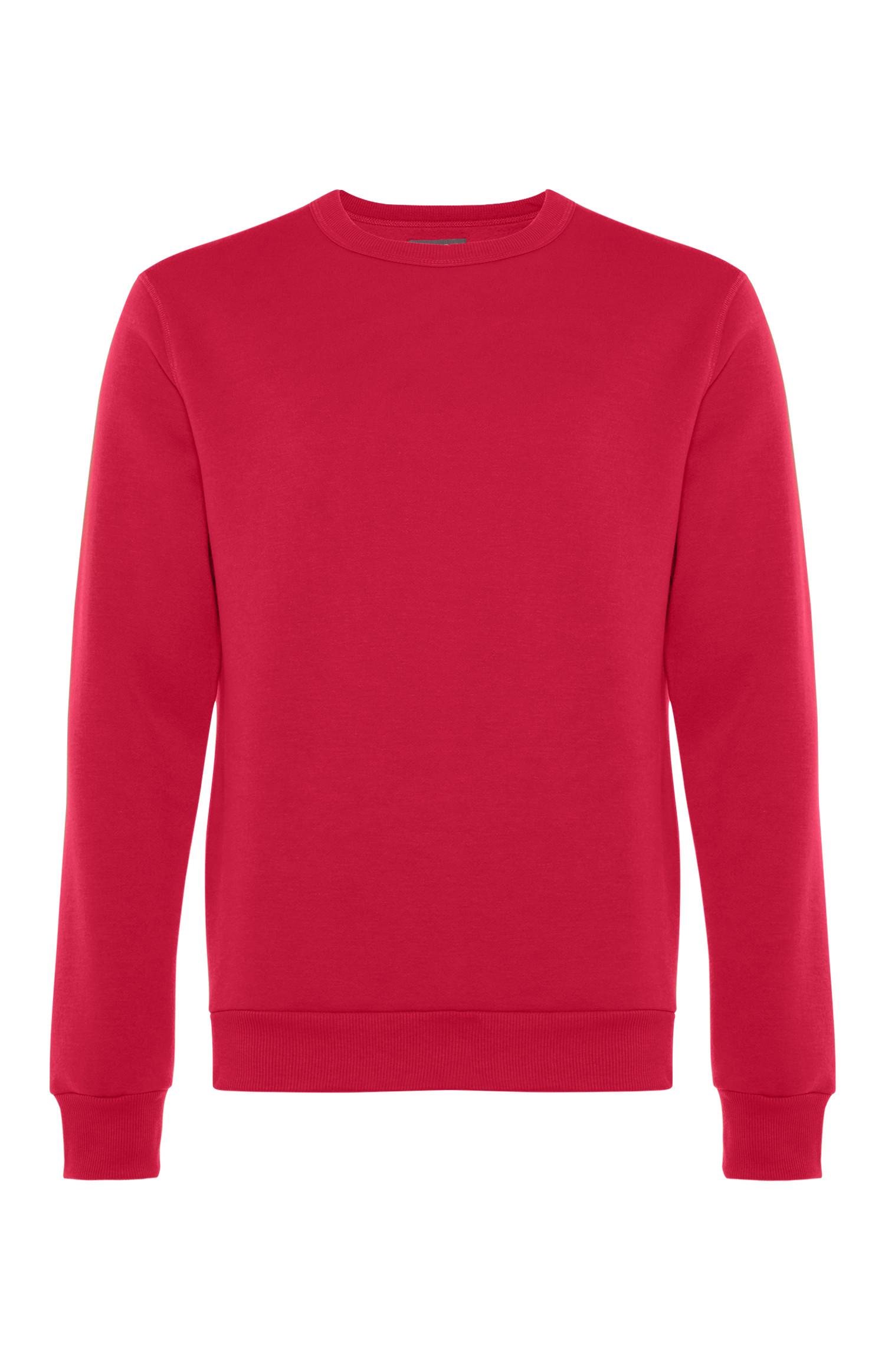 red crew neck