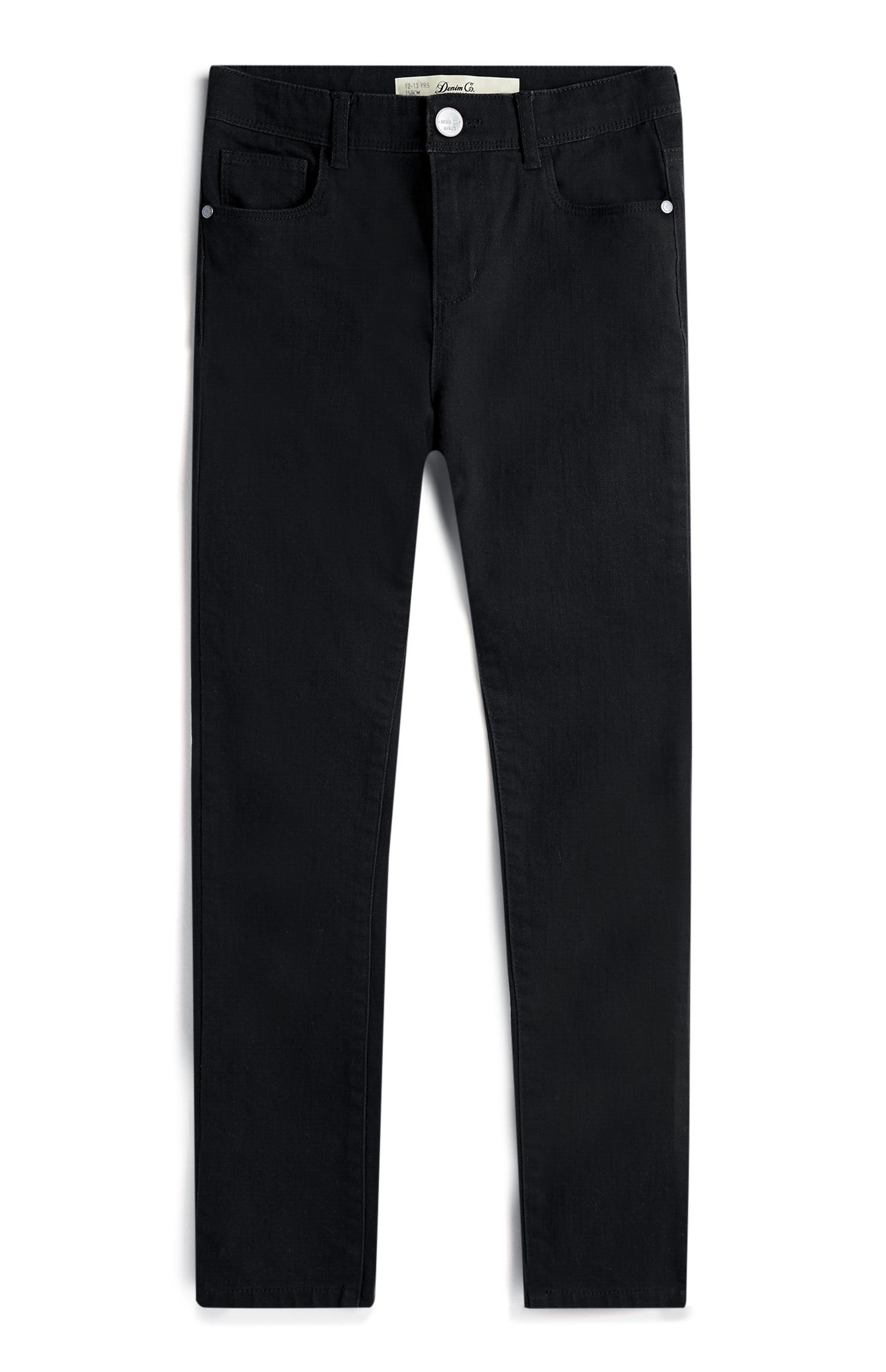 Calças ganga skinny rapariga preto