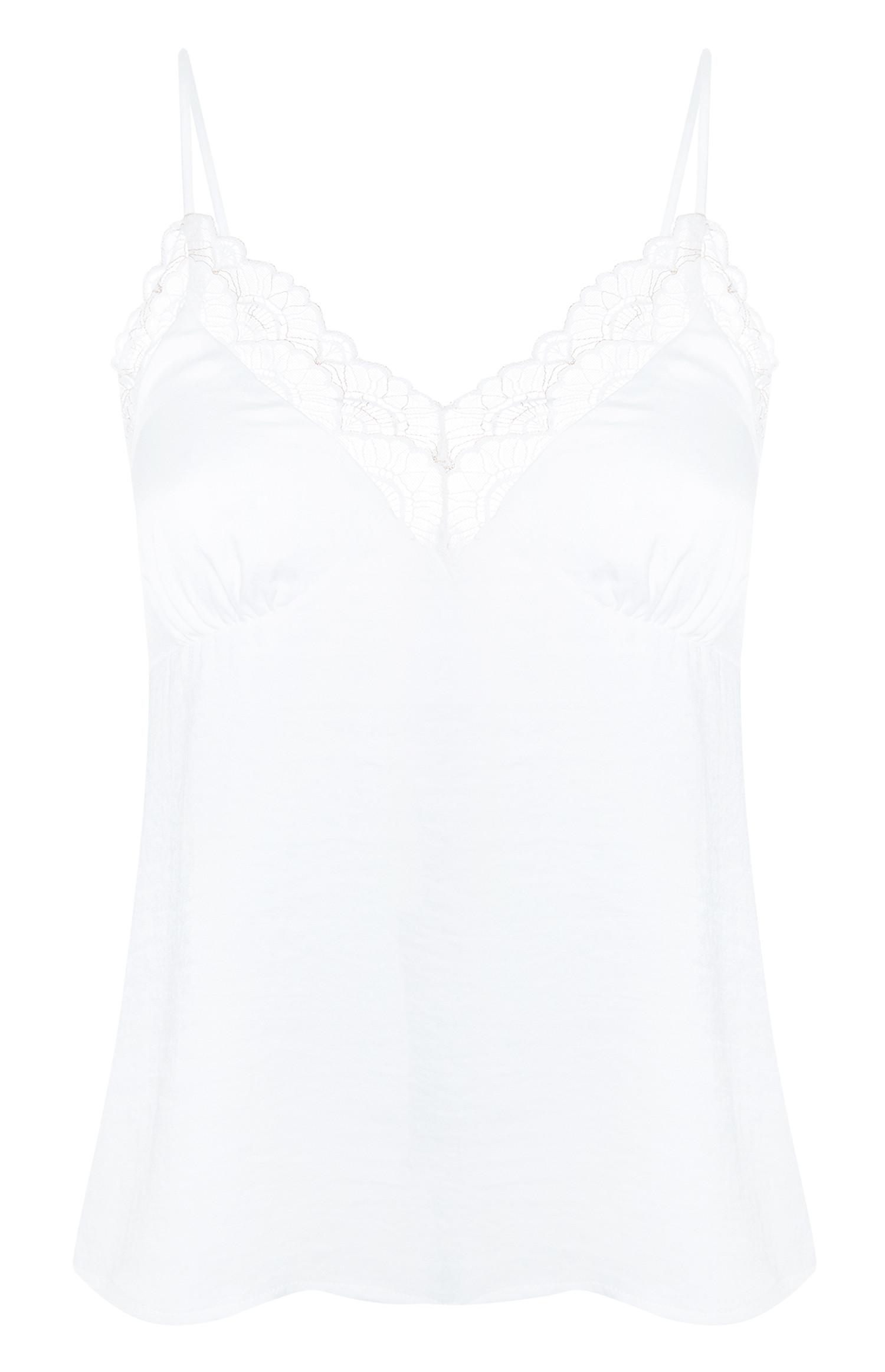 Caraco ivoire en satin