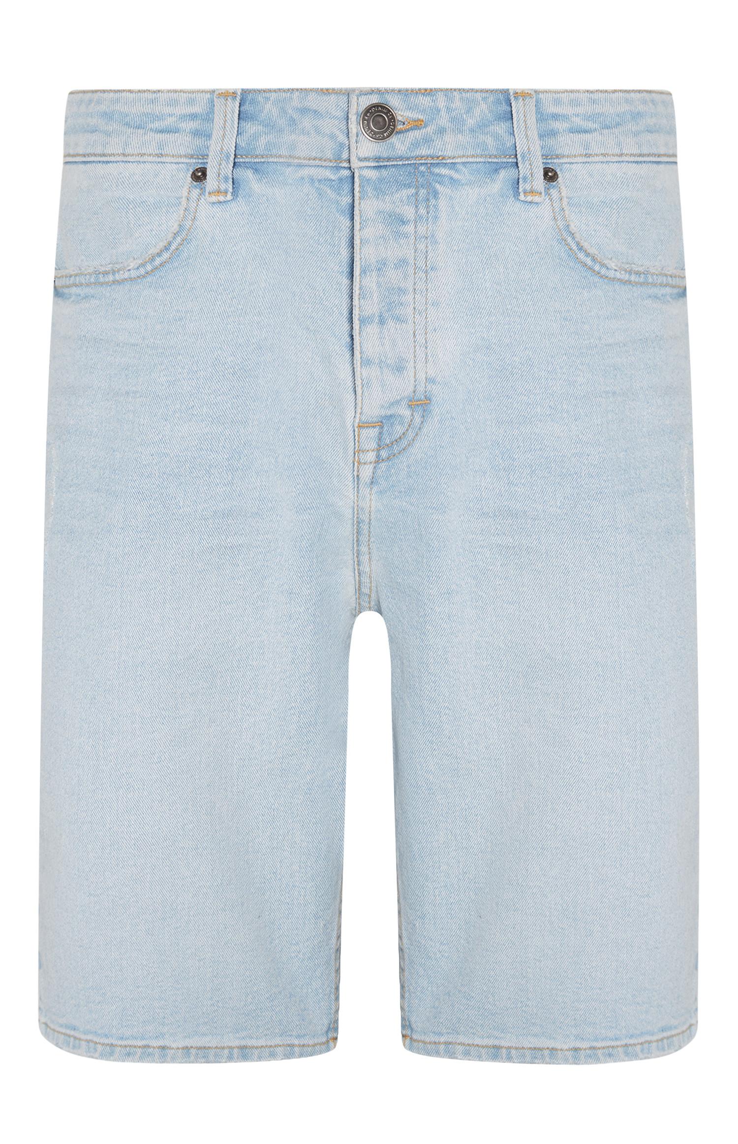 Bermuda in denim lavaggio chiaro