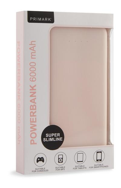 Powerbank Super Slimline 6000 mAh rosa chiaro