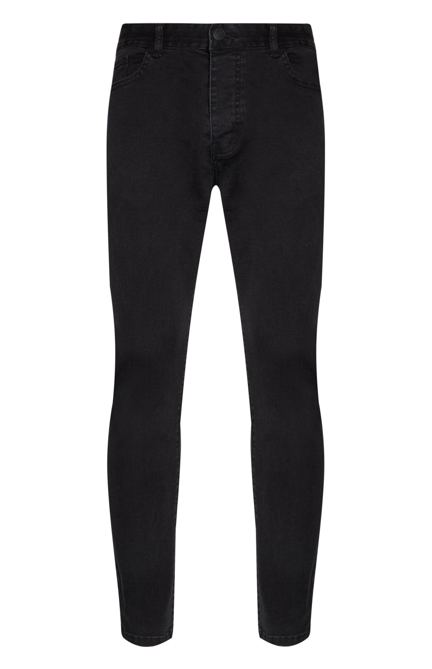 Calças ganga elásticas skinny preto