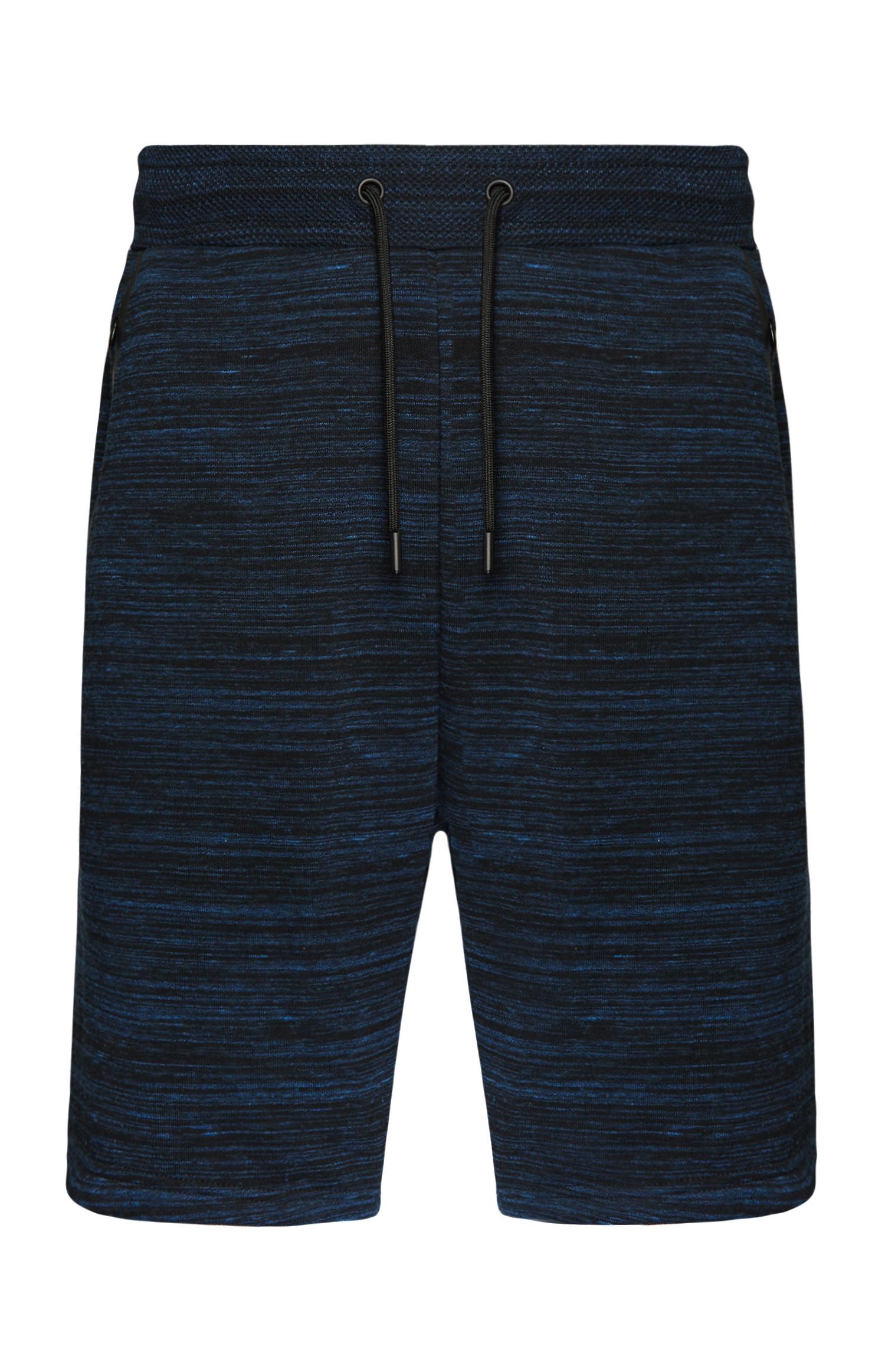 Shorts blu navy strutturati a maglia