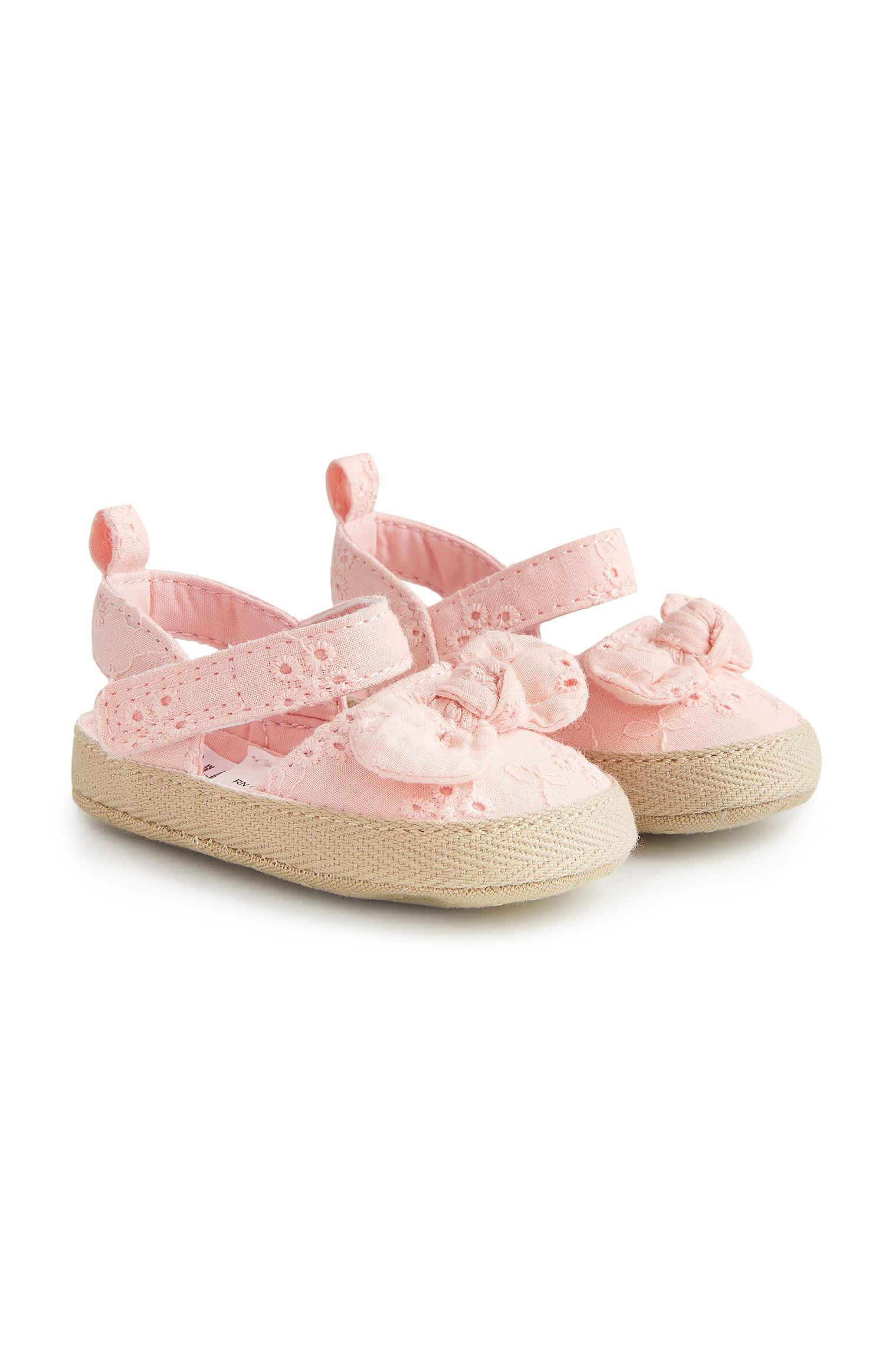 Espadrillas rosa in pizzo sangallo da bimba