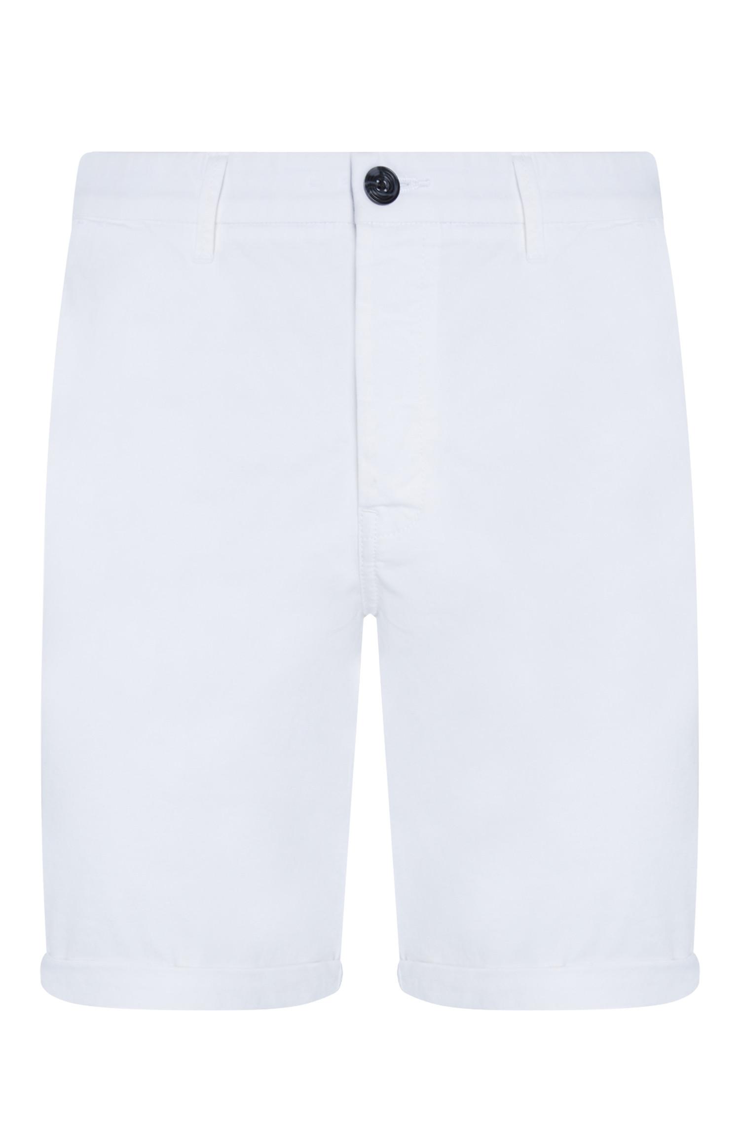 Shorts chino bianchi in chambray