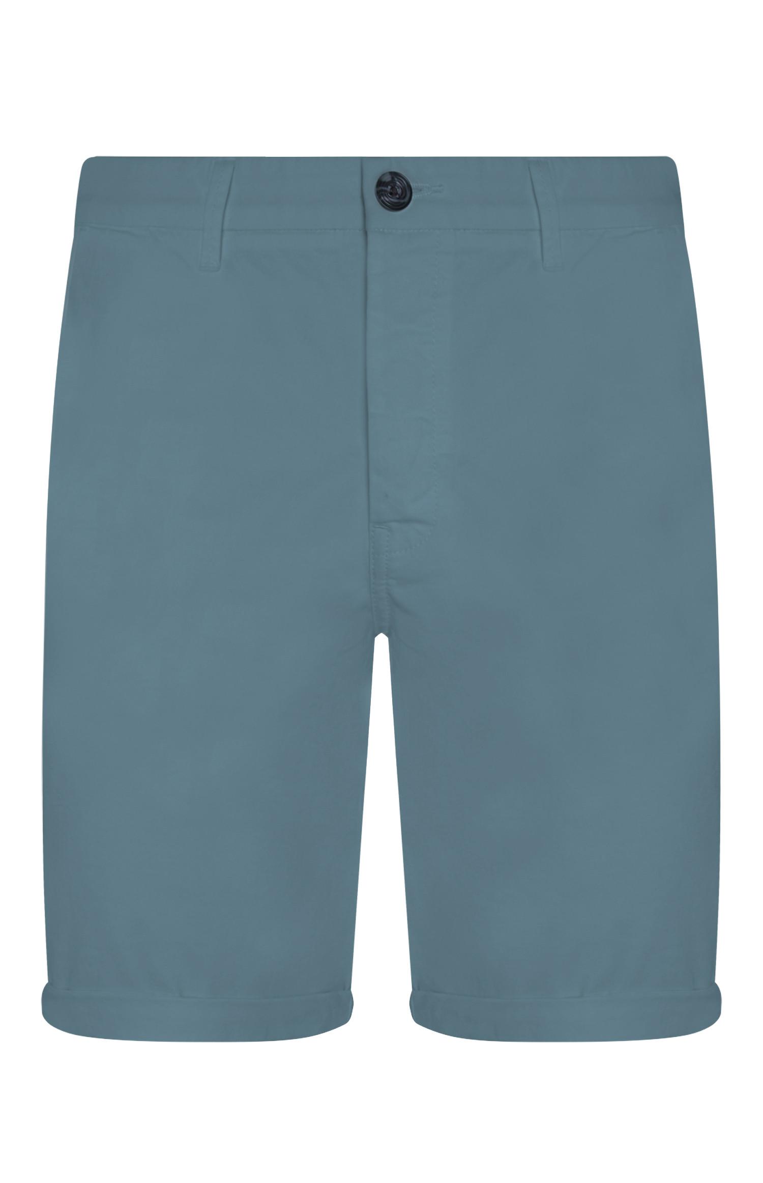 Calções chino cambraia azul