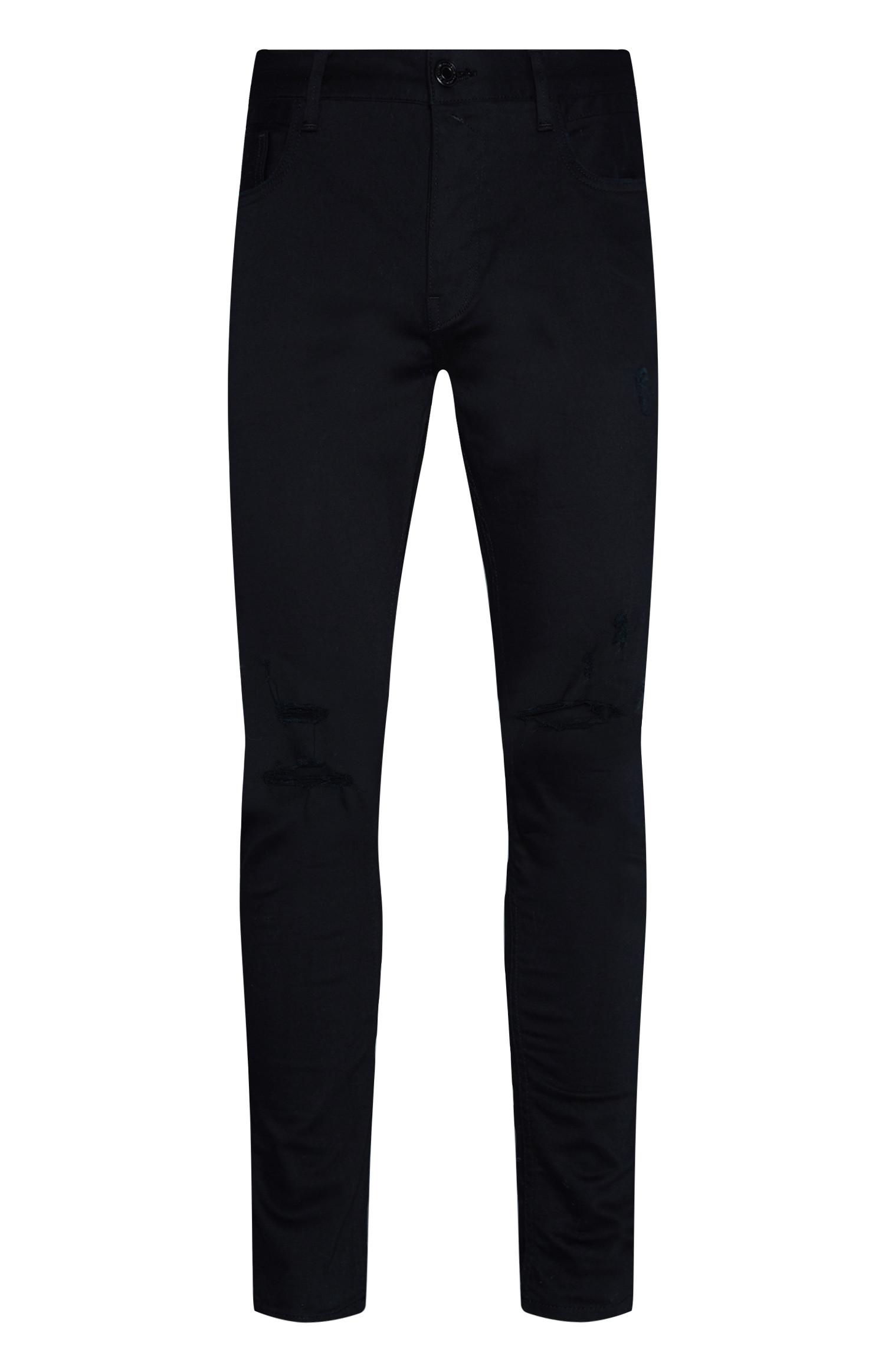 Jean slim indigo déchiré