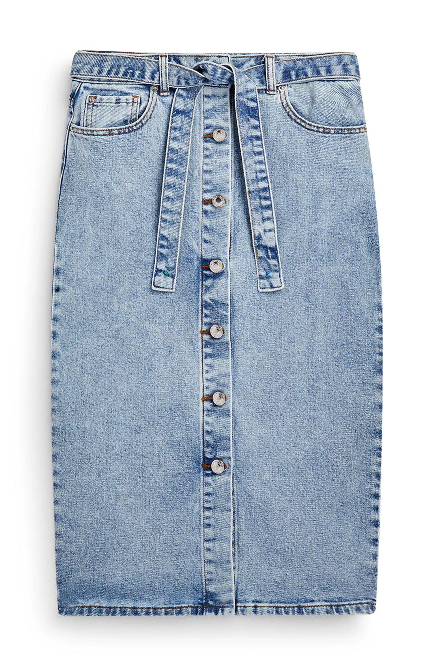 Saia midi cinto ganga