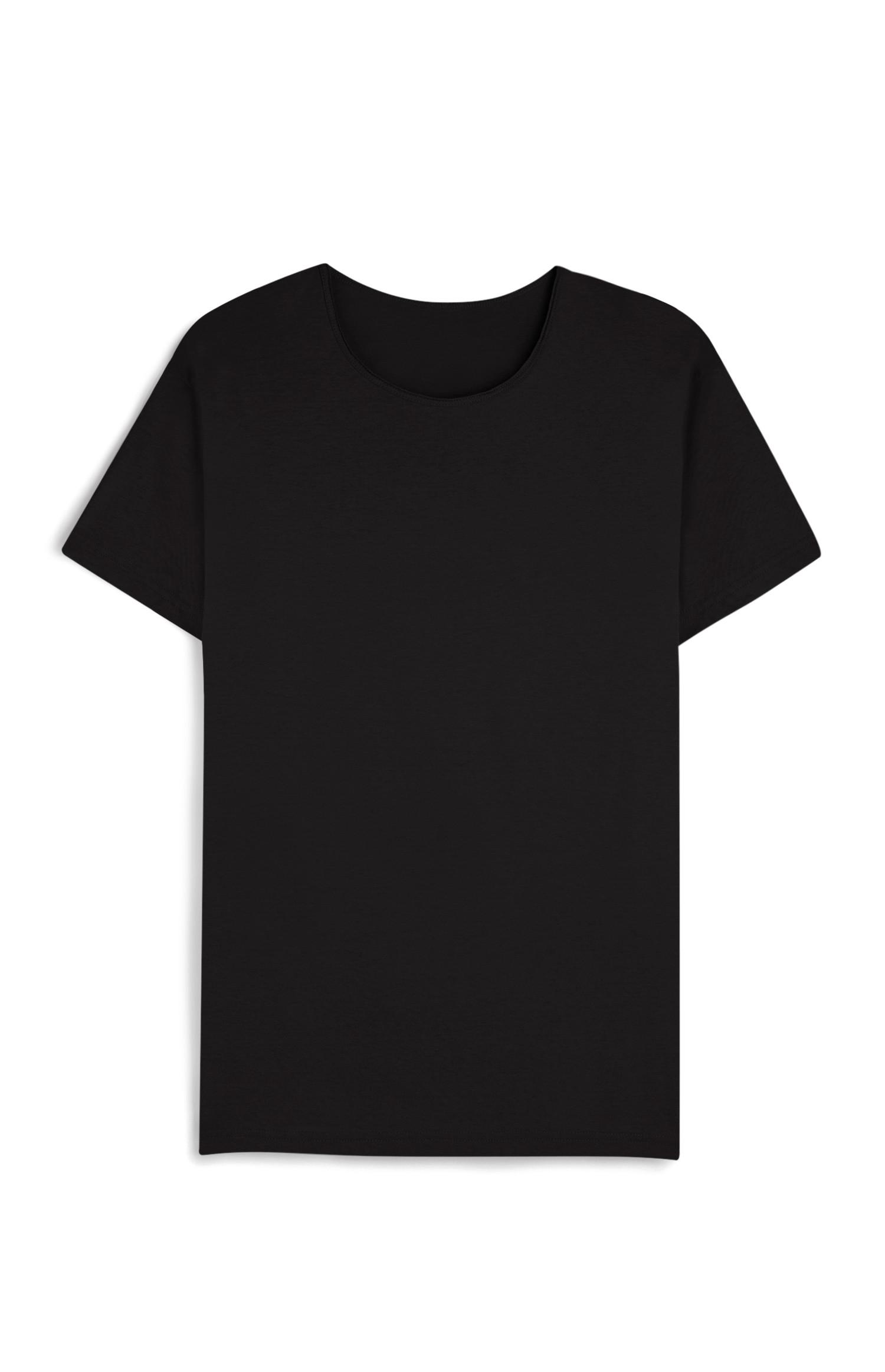 T-shirt nera a maniche corte