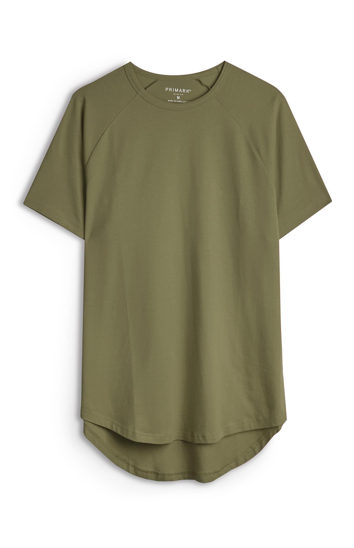 T-shirt kaki lunga elasticizzata