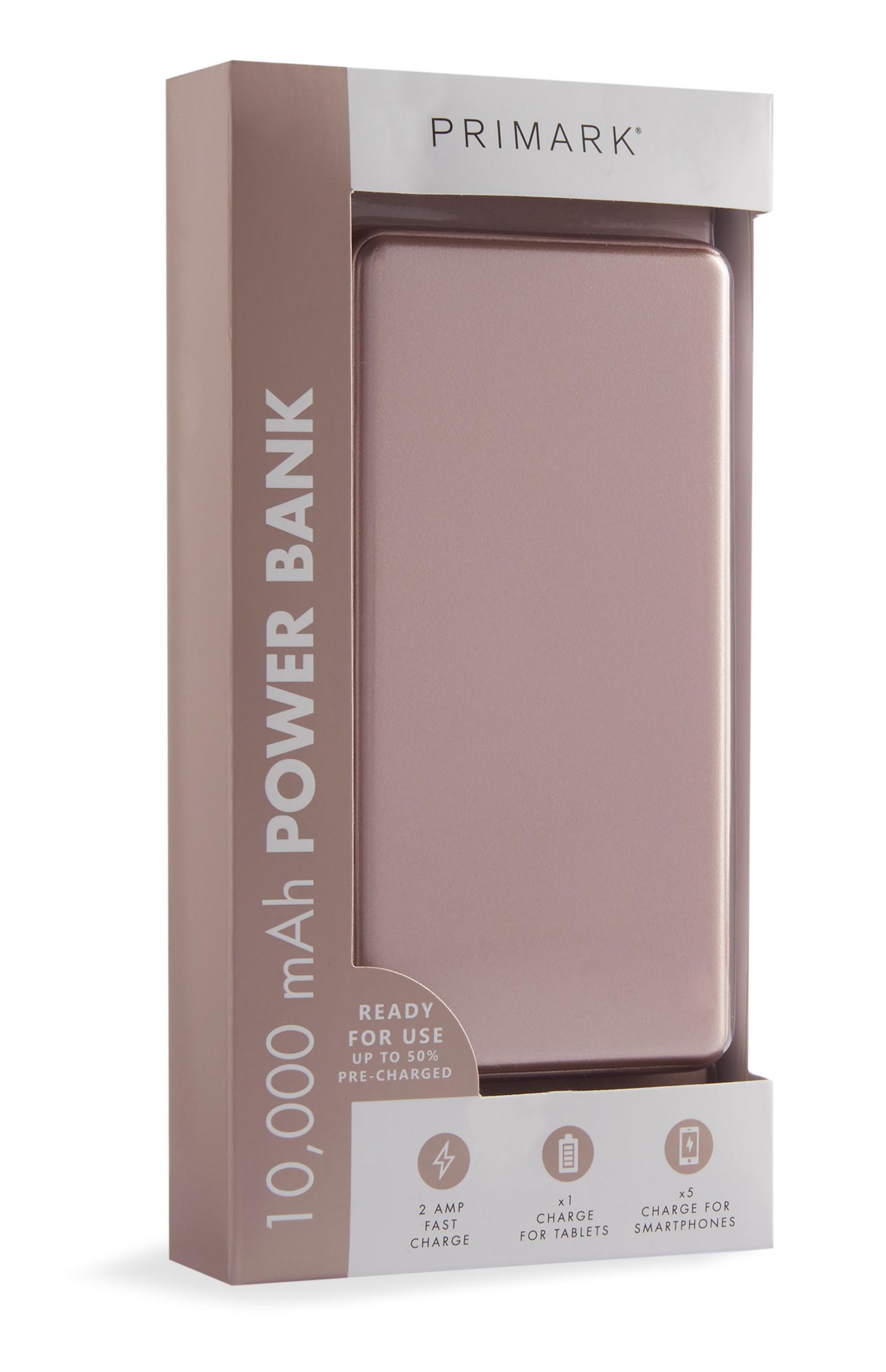 Rožnata velika prenosna baterija