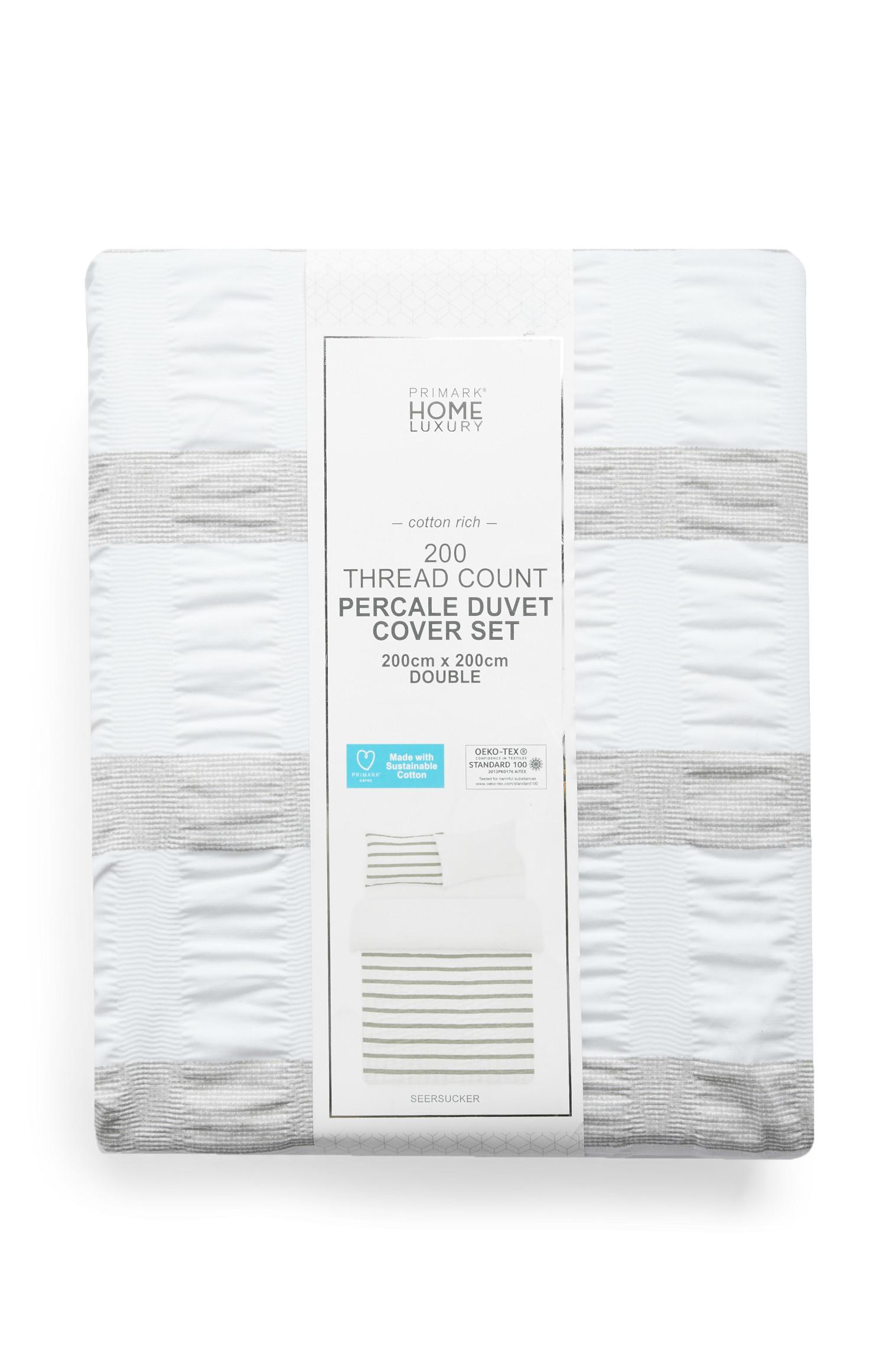 Komplet prevlek za prešito odejo za zakonsko posteljo iz perkala