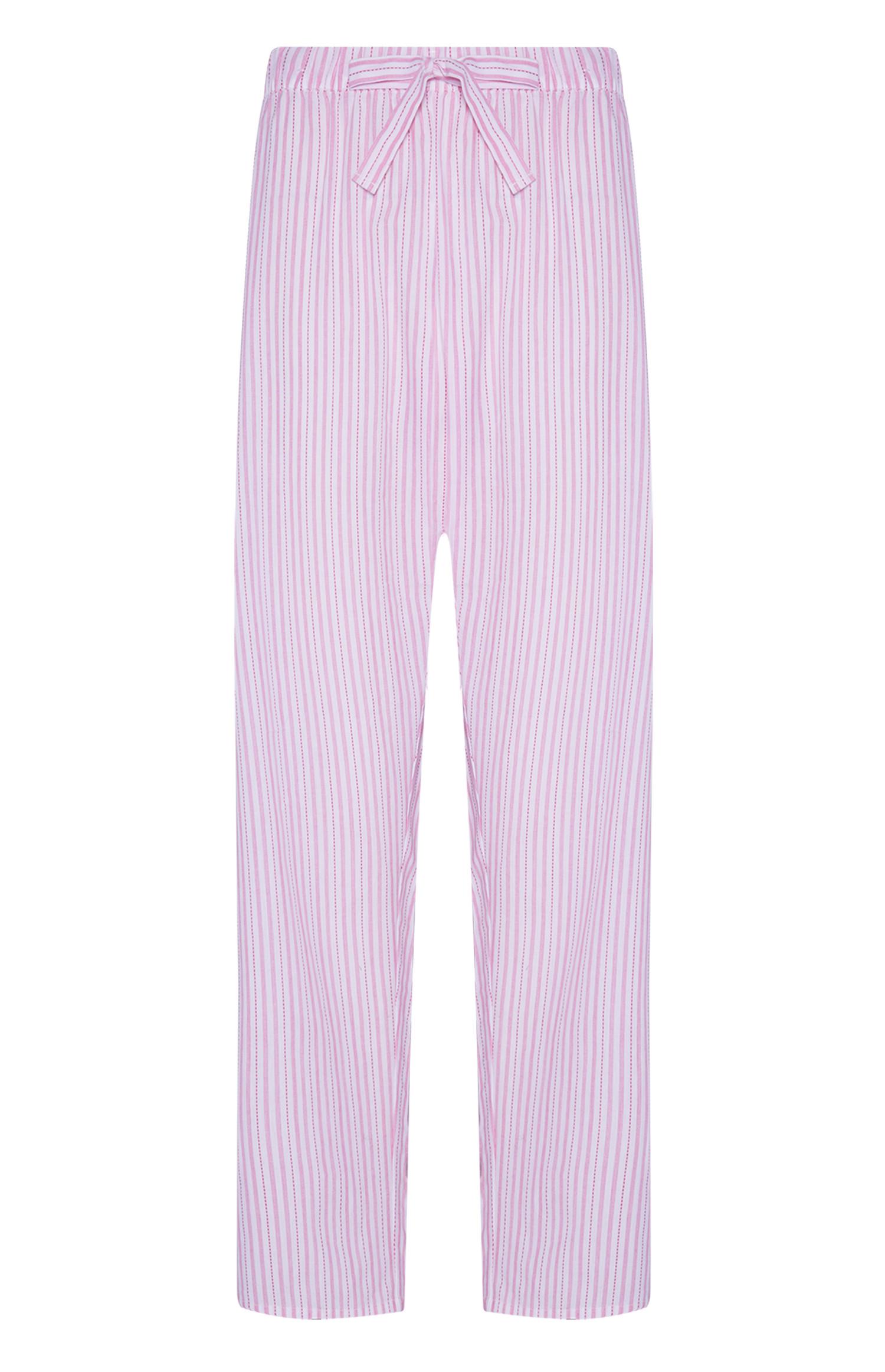 Pantalon de pyjama rose à rayures