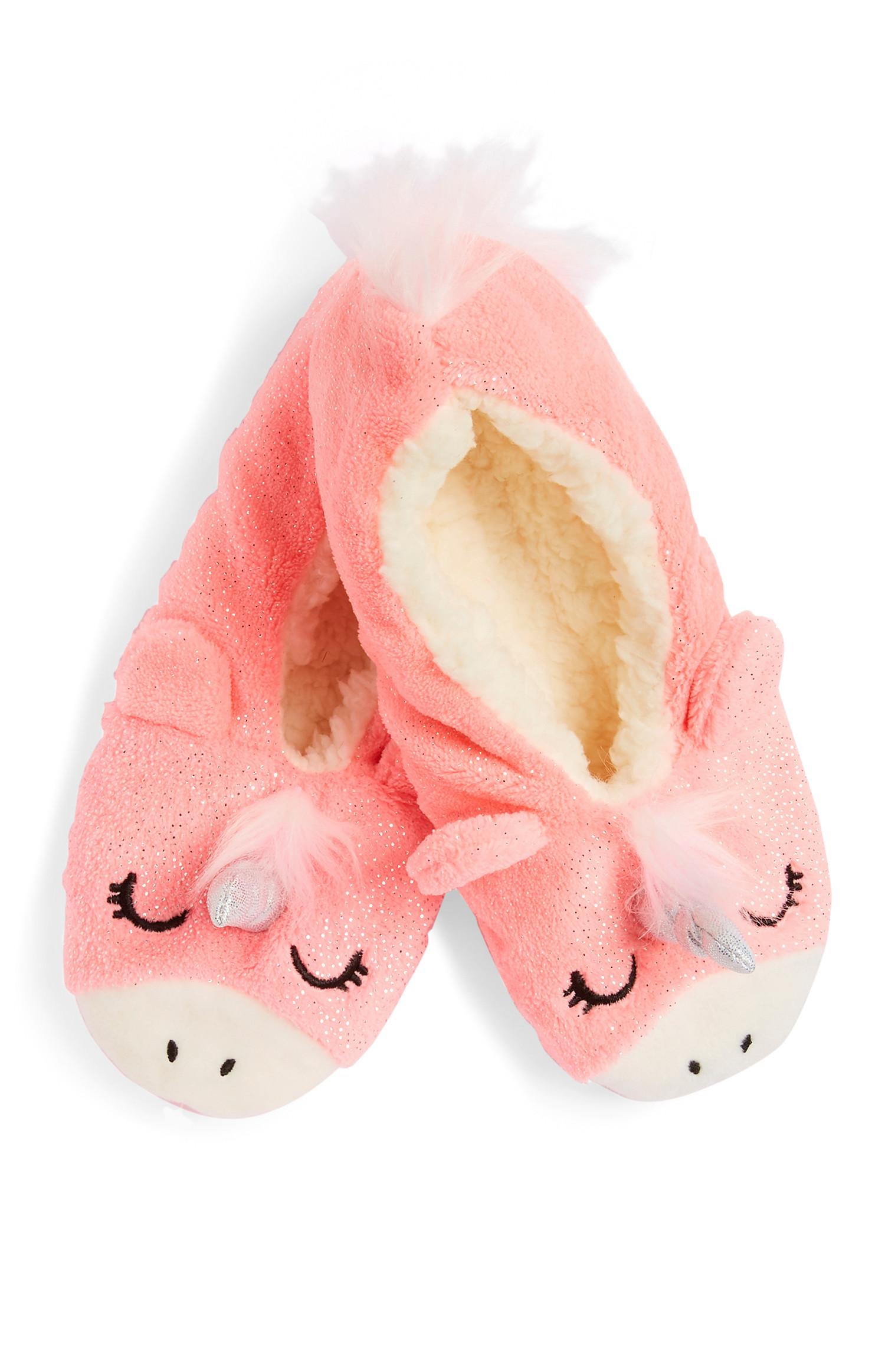 Rožnati copati samorog