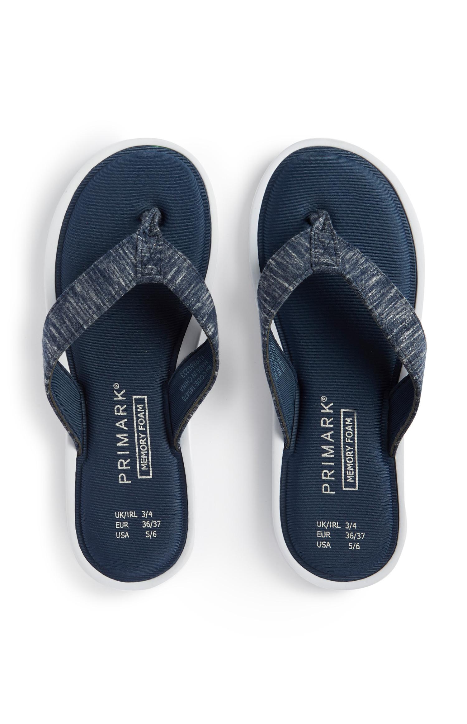 primark memory foam flip flops