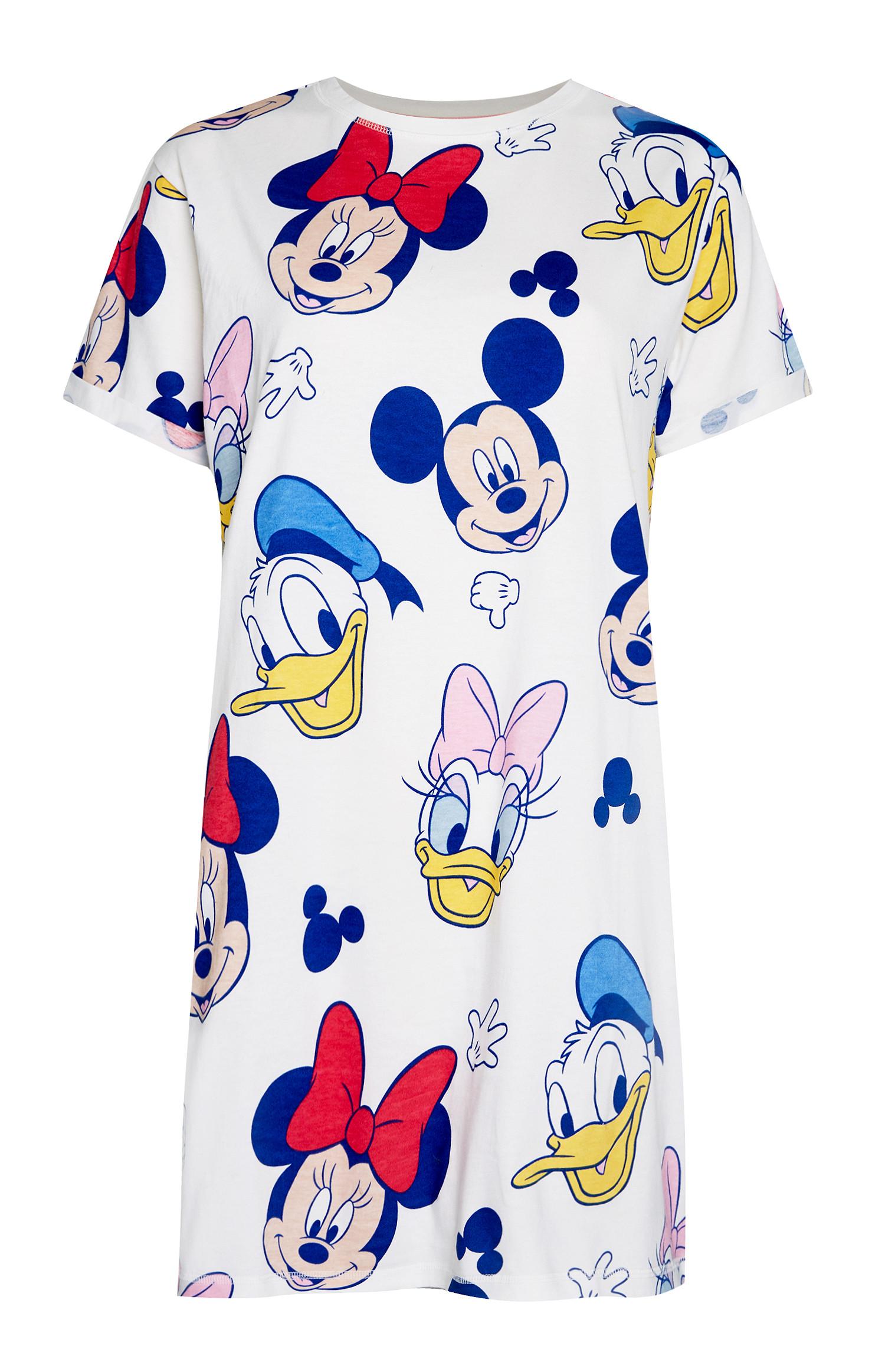 Chemise de nuit blanche Mickey Mouse et ses amis