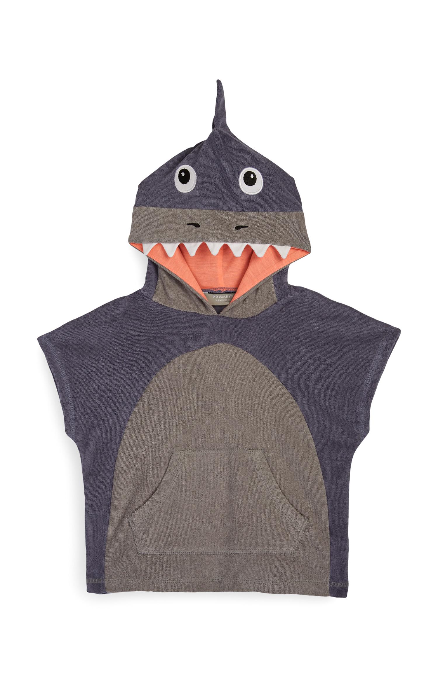 Toalha capuz dinossauro menino bebé castanho