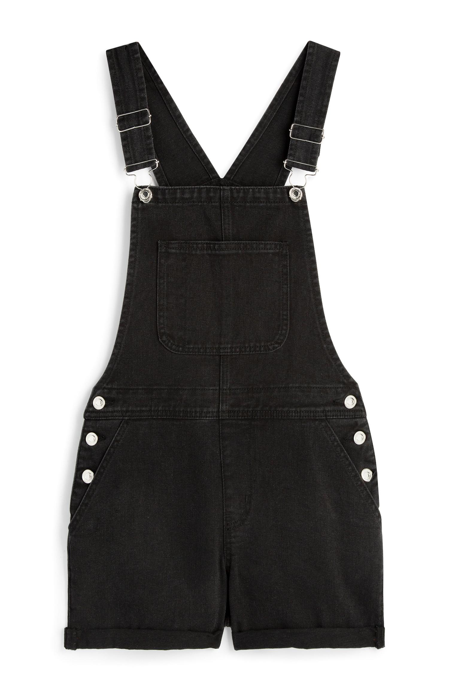 Jardineiras curtas preto