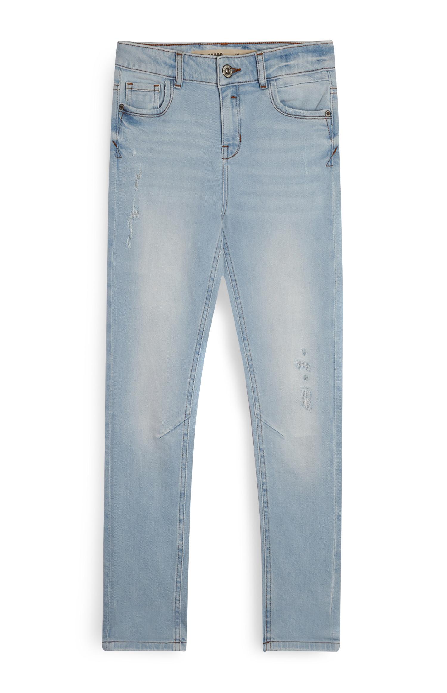 Jeans azzurri a contrasto da ragazzo