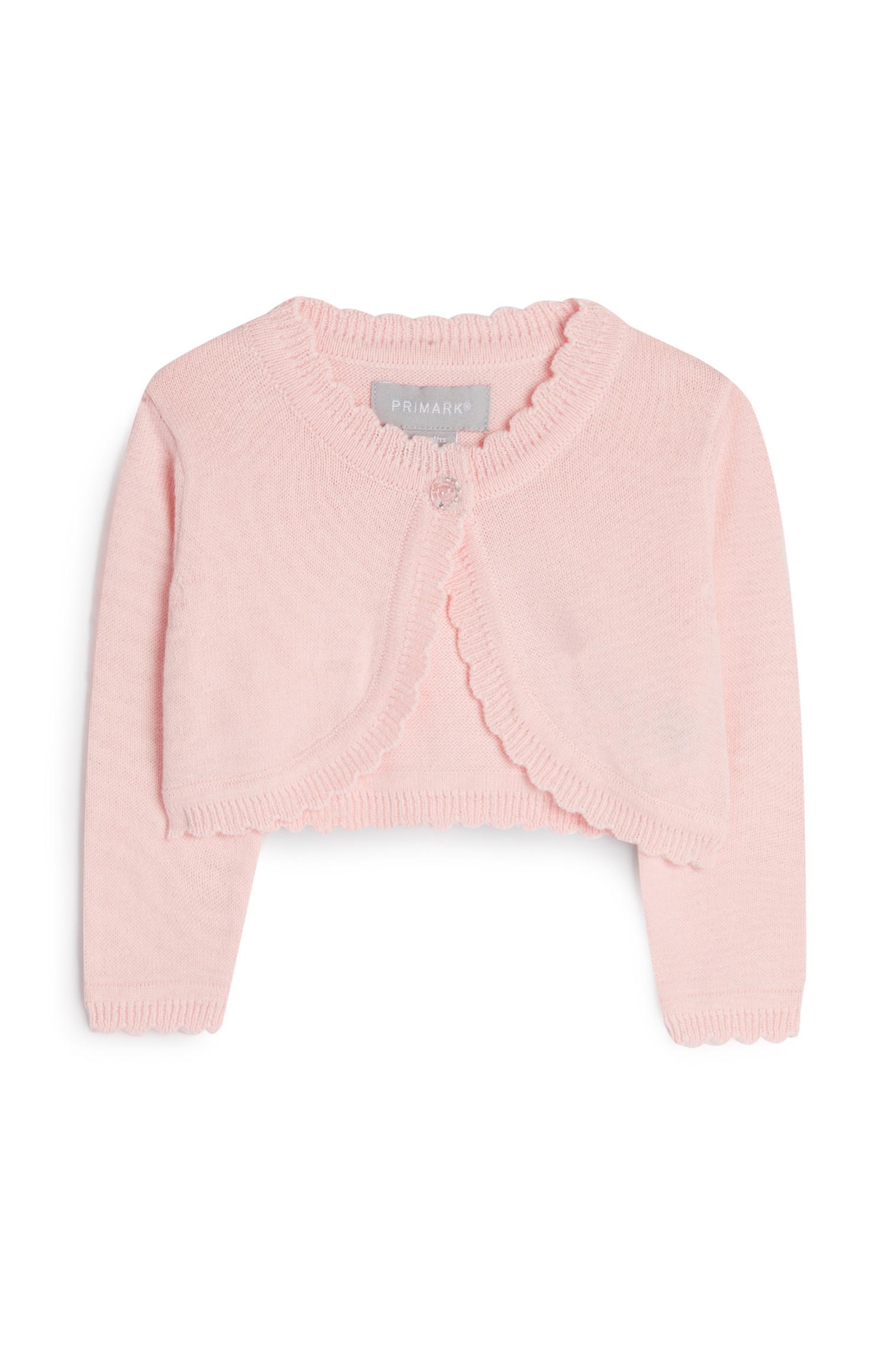 Baby Girl Pink Cropped Cardigan Baby Girl Baby Kids Categories