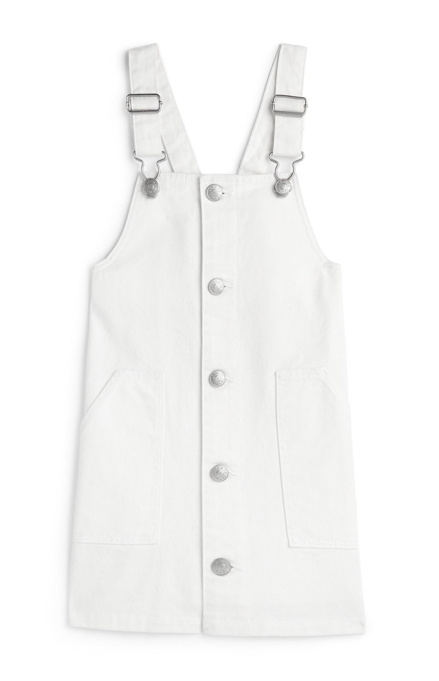 Vestido macacão menina branco