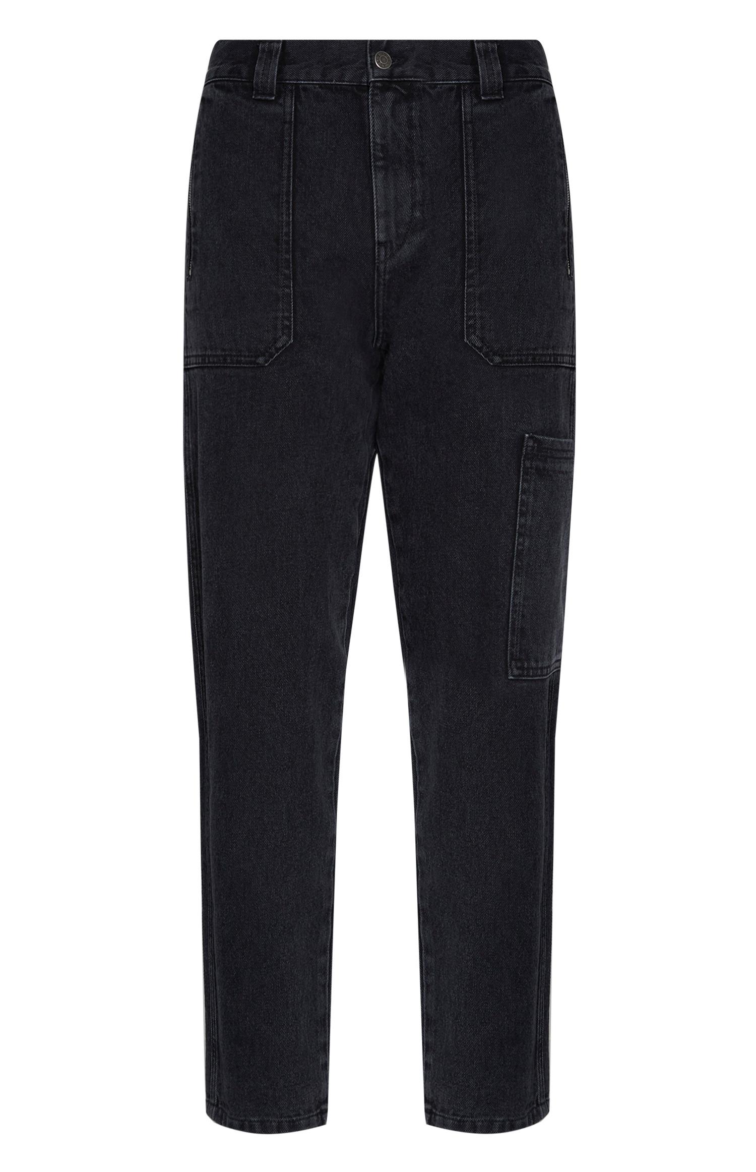 Calças ganga cargo preto