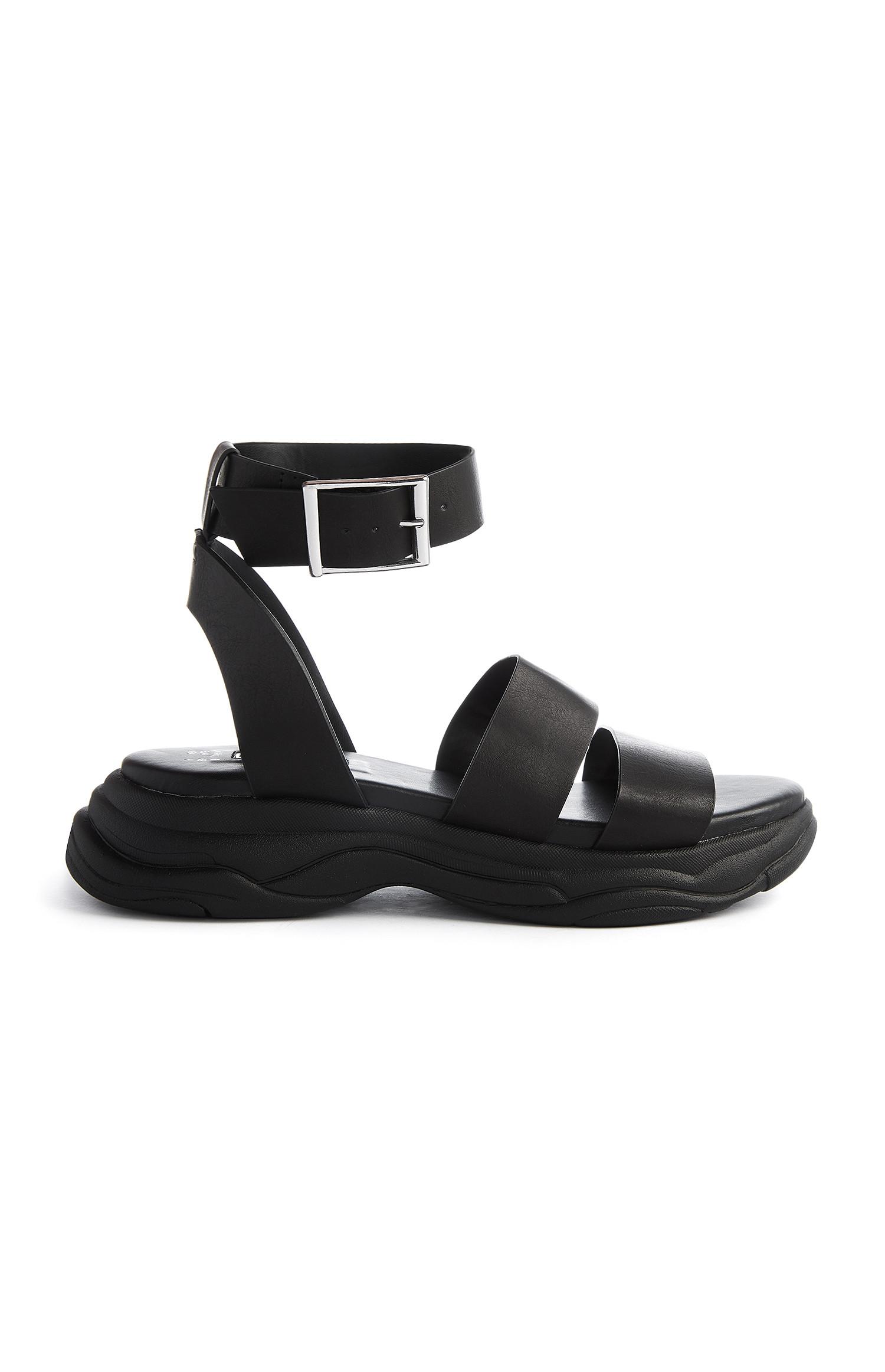 primark sandals black