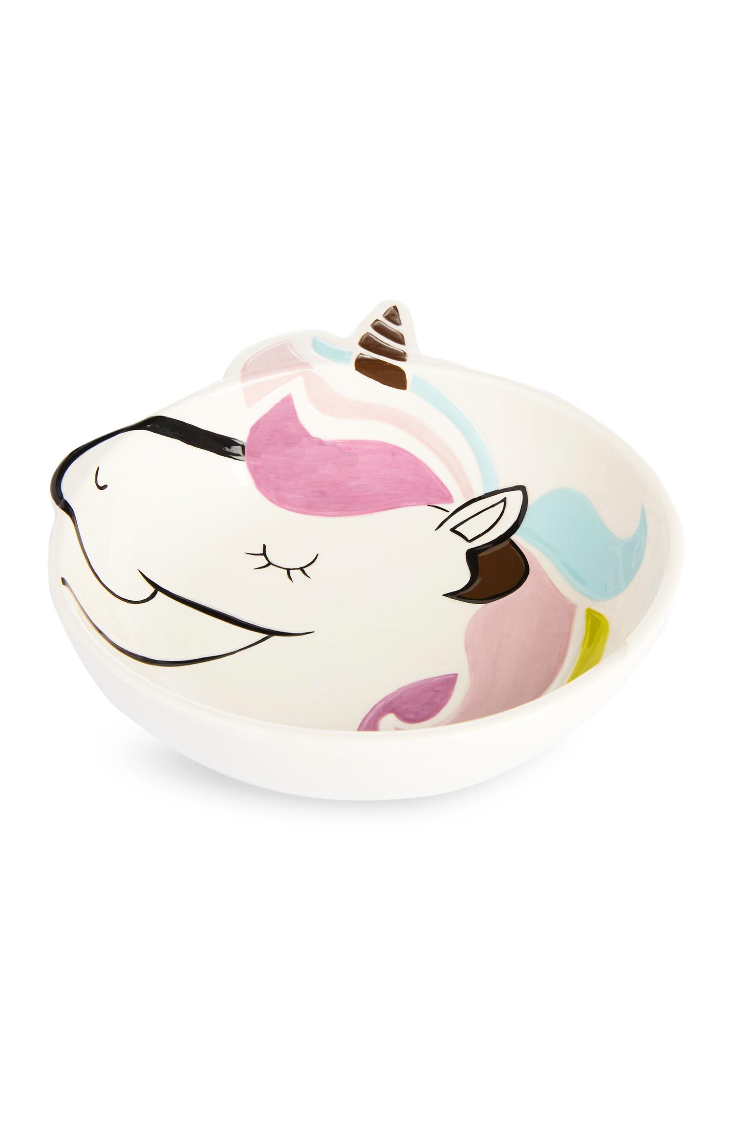 Skleda s samorogom za ljubljenčke