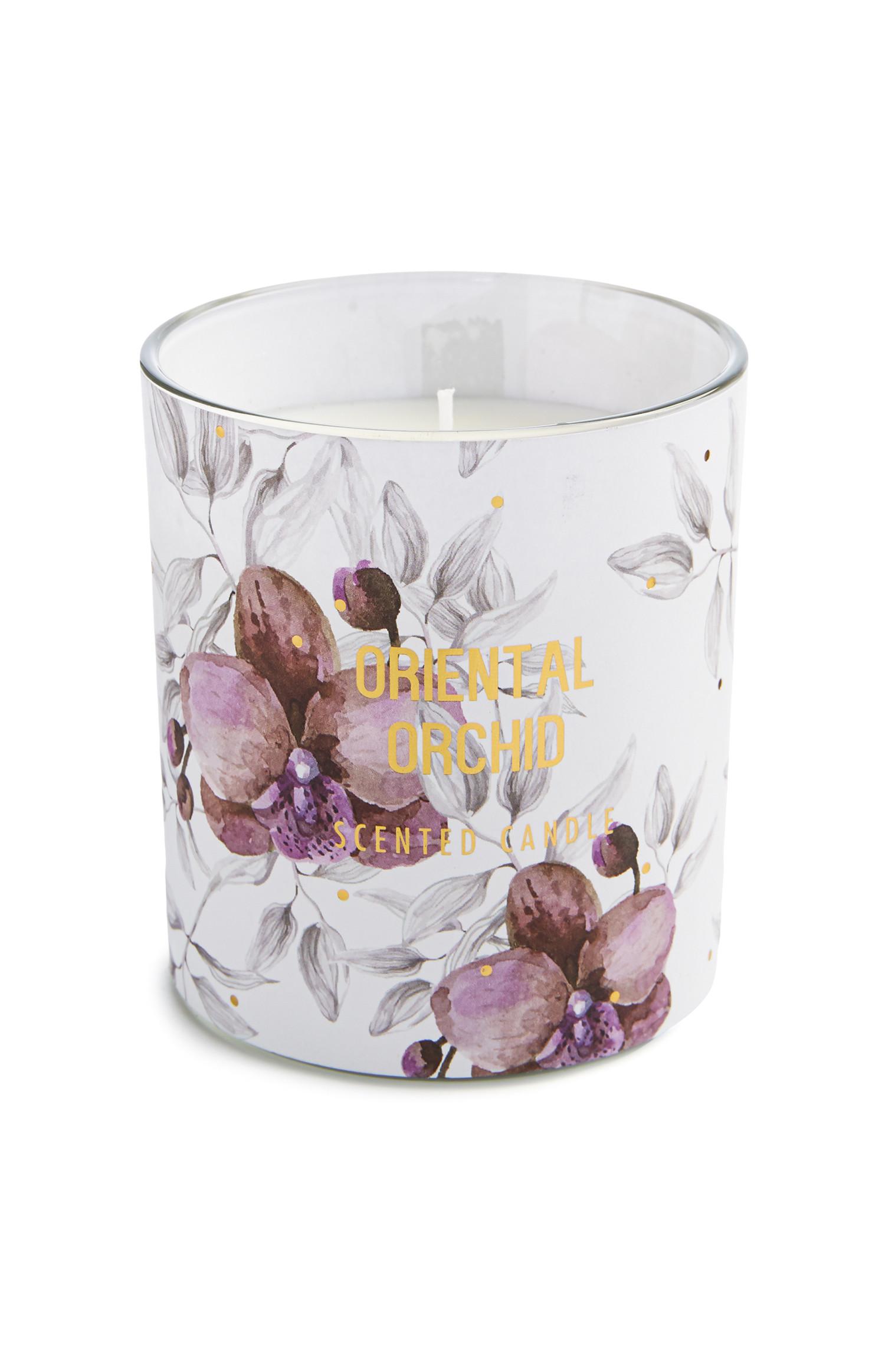 Dišeča sveča z aromo orientalske orhideje