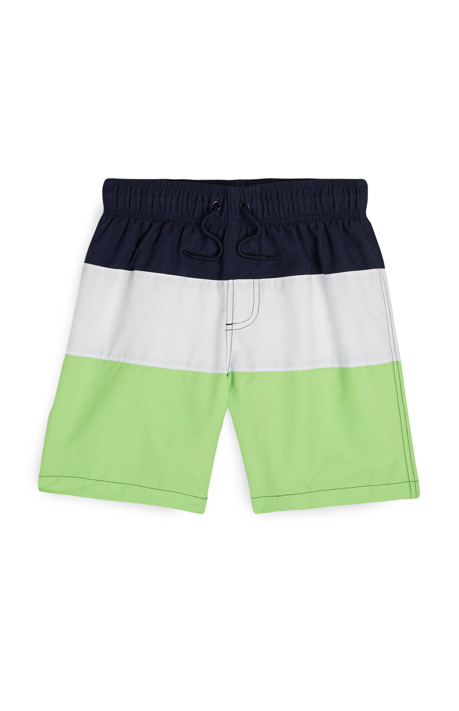 Calções banho bloco cor rapaz verde