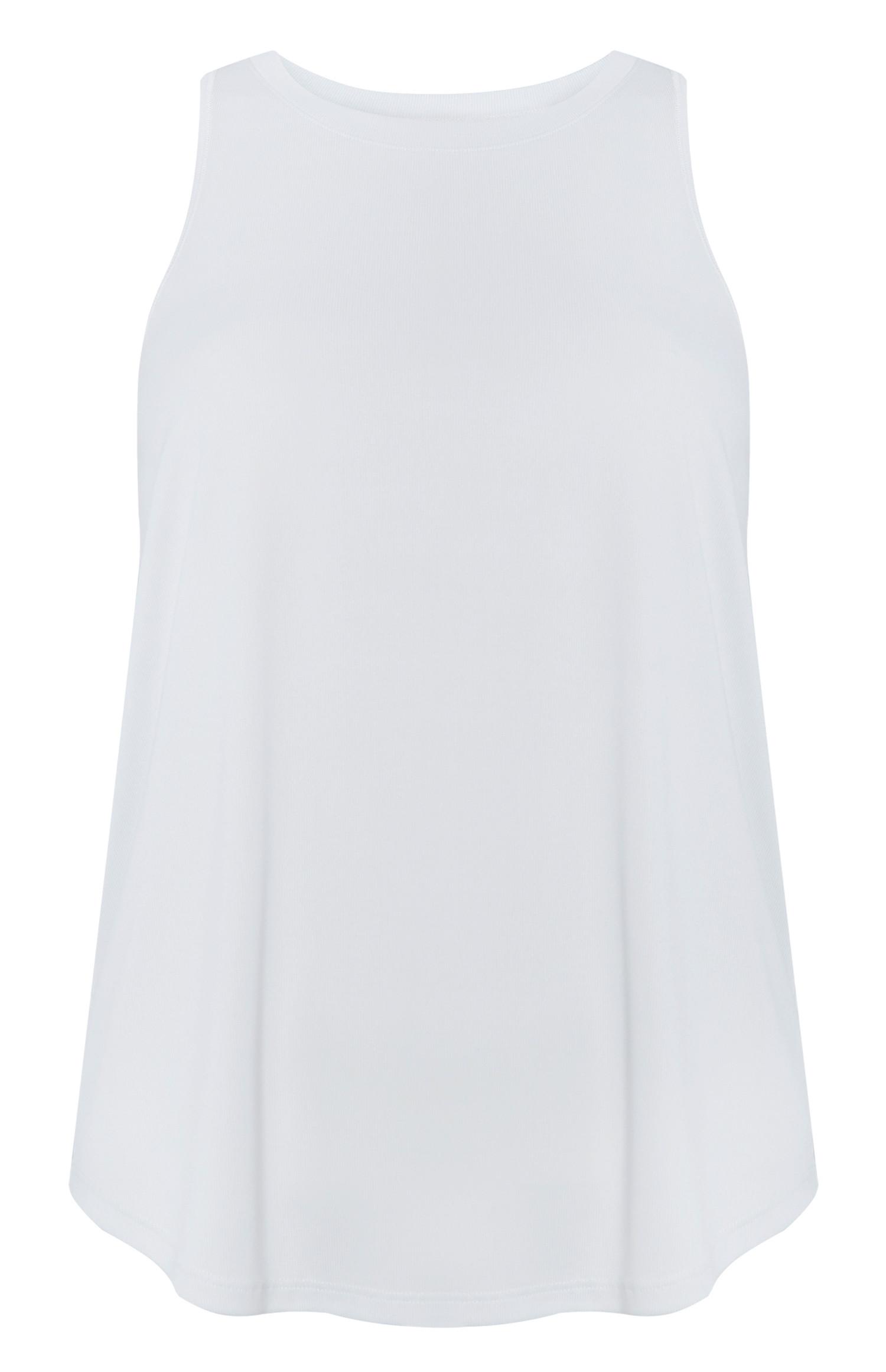 T-shirt larga materiais reciclados branco