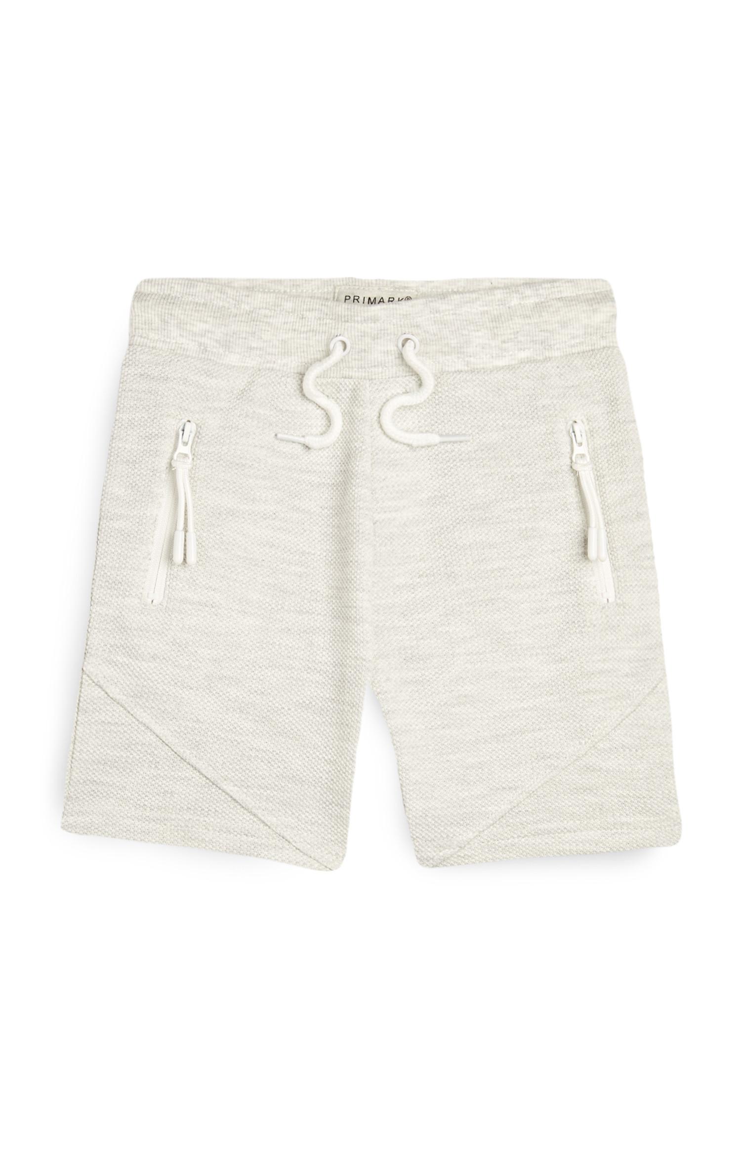 Shorts avorio in piqué da bambino